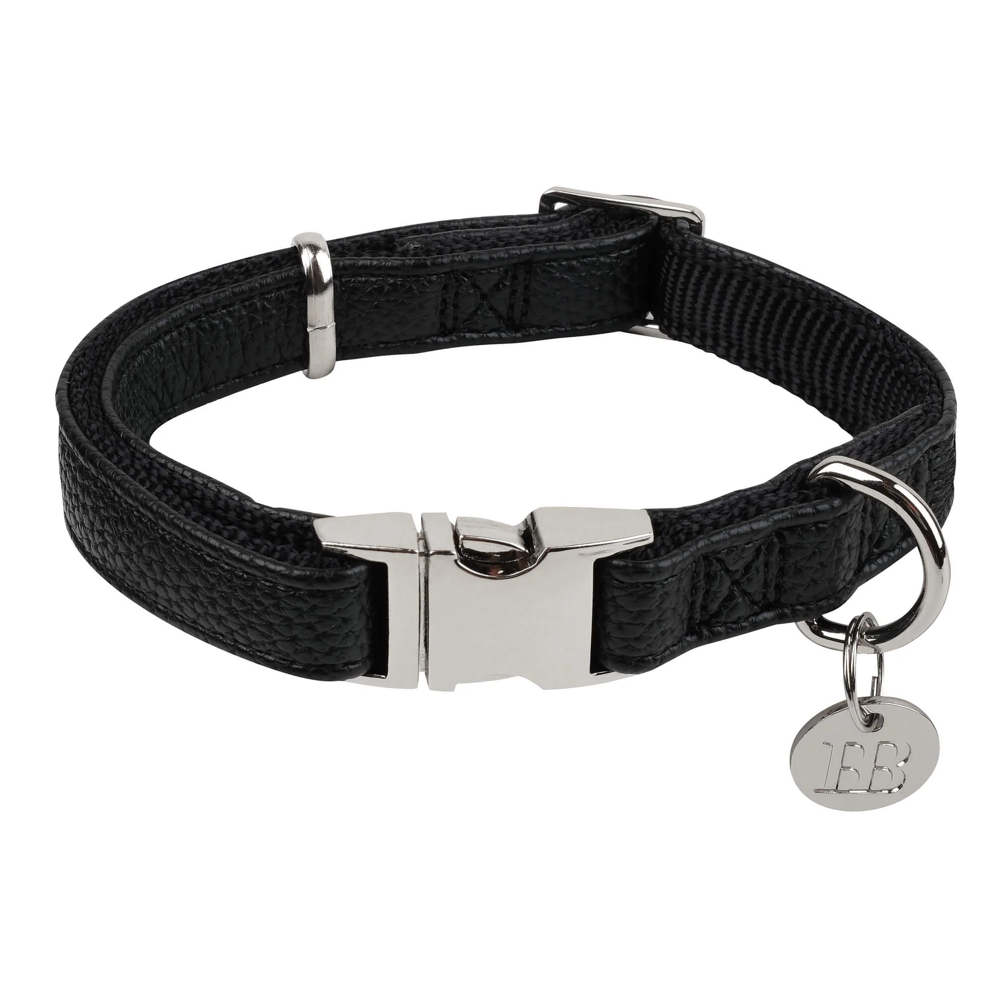 Buddy & Belle Faux Leather Dog Collar Black - Image 19