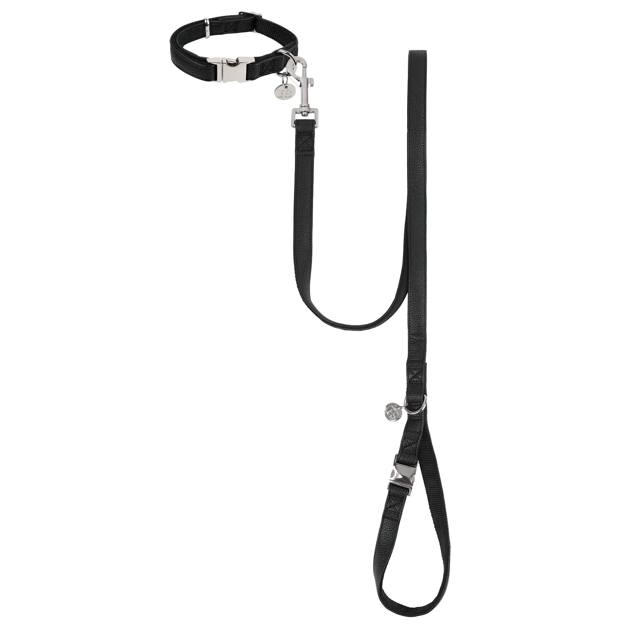 Buddy & Belle Faux Leather Dog Collar Black - Image 34