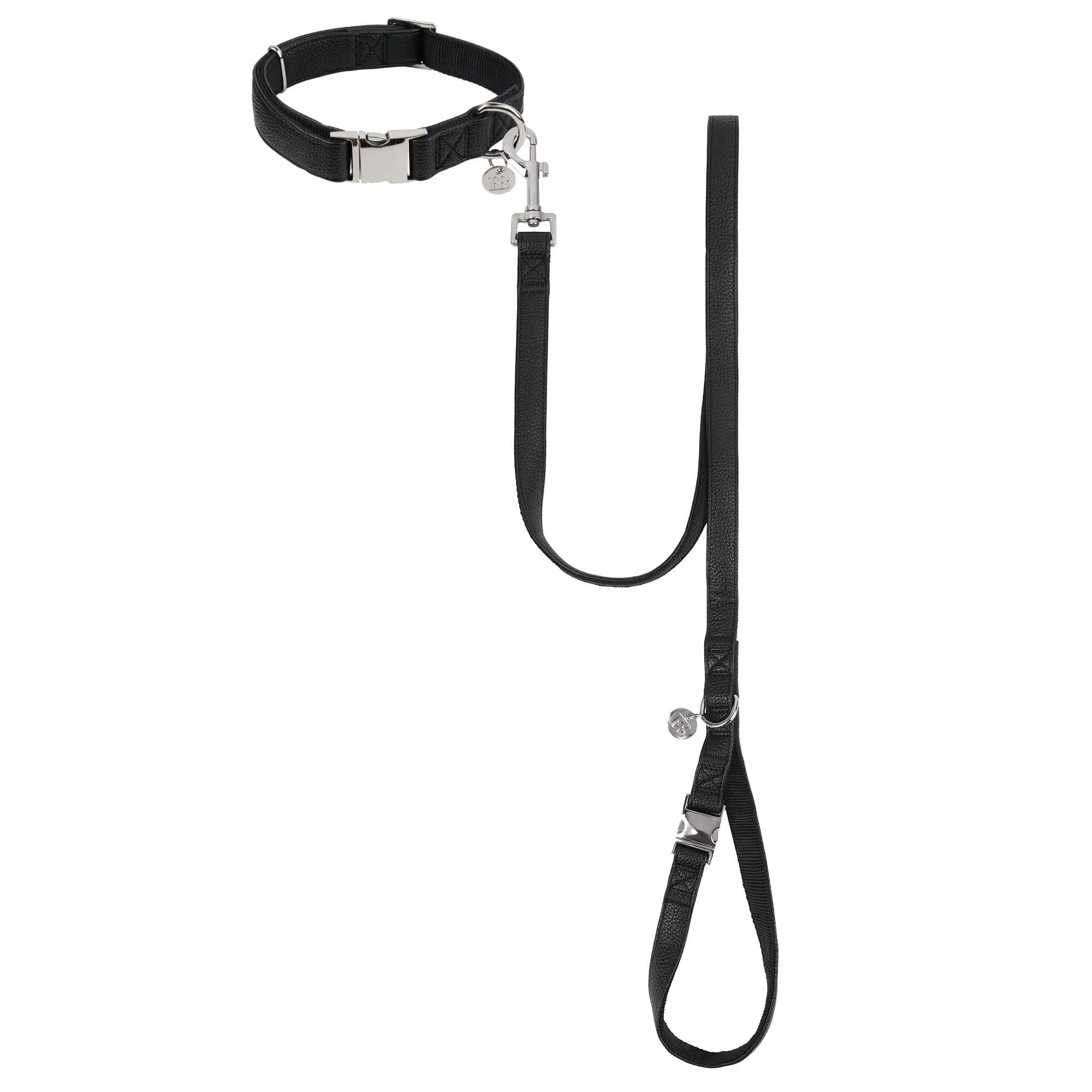 Buddy & Belle Faux Leather Dog Collar Black - Image 35