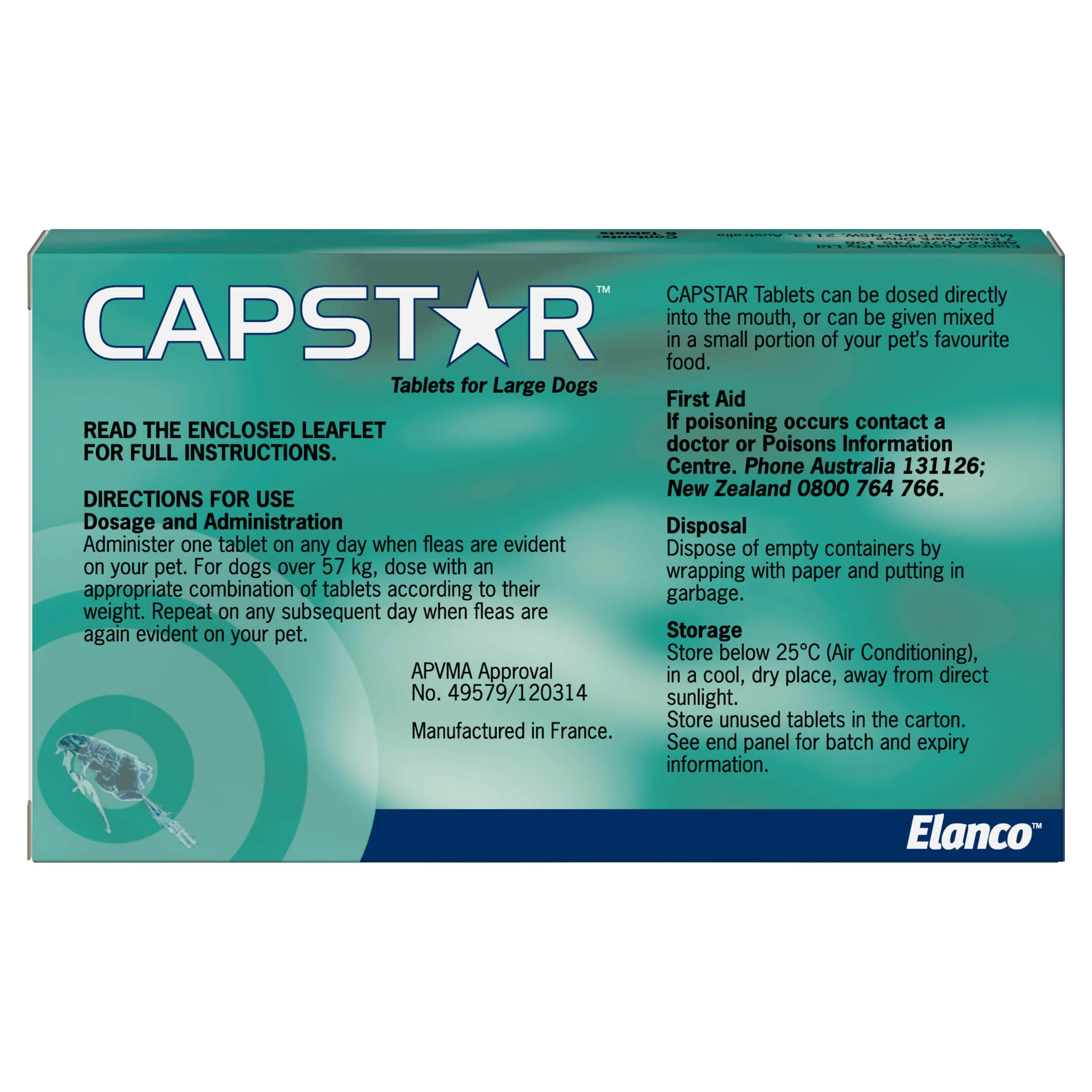 Capstar Flea Treatment 11-57kg Dog 6 Pack - Image 2