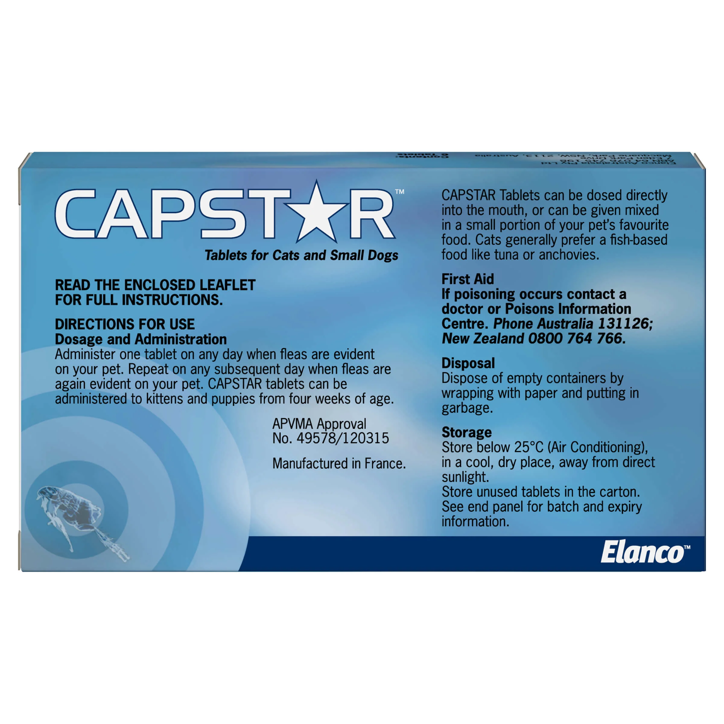 Capstar Flea Treatment <11kg Dog 6pk - Image 2