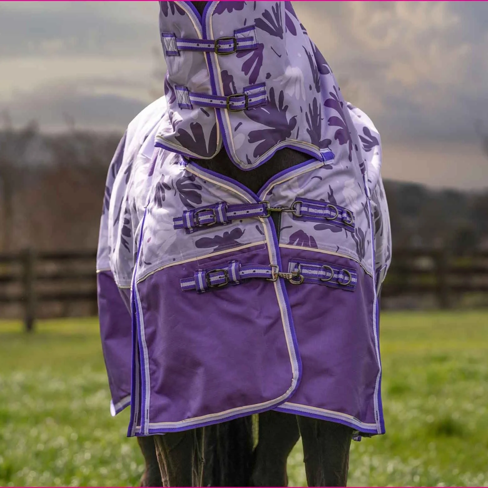 Caribu Alpine Combo Horse Rug 200g Orchid Spray - Image 49