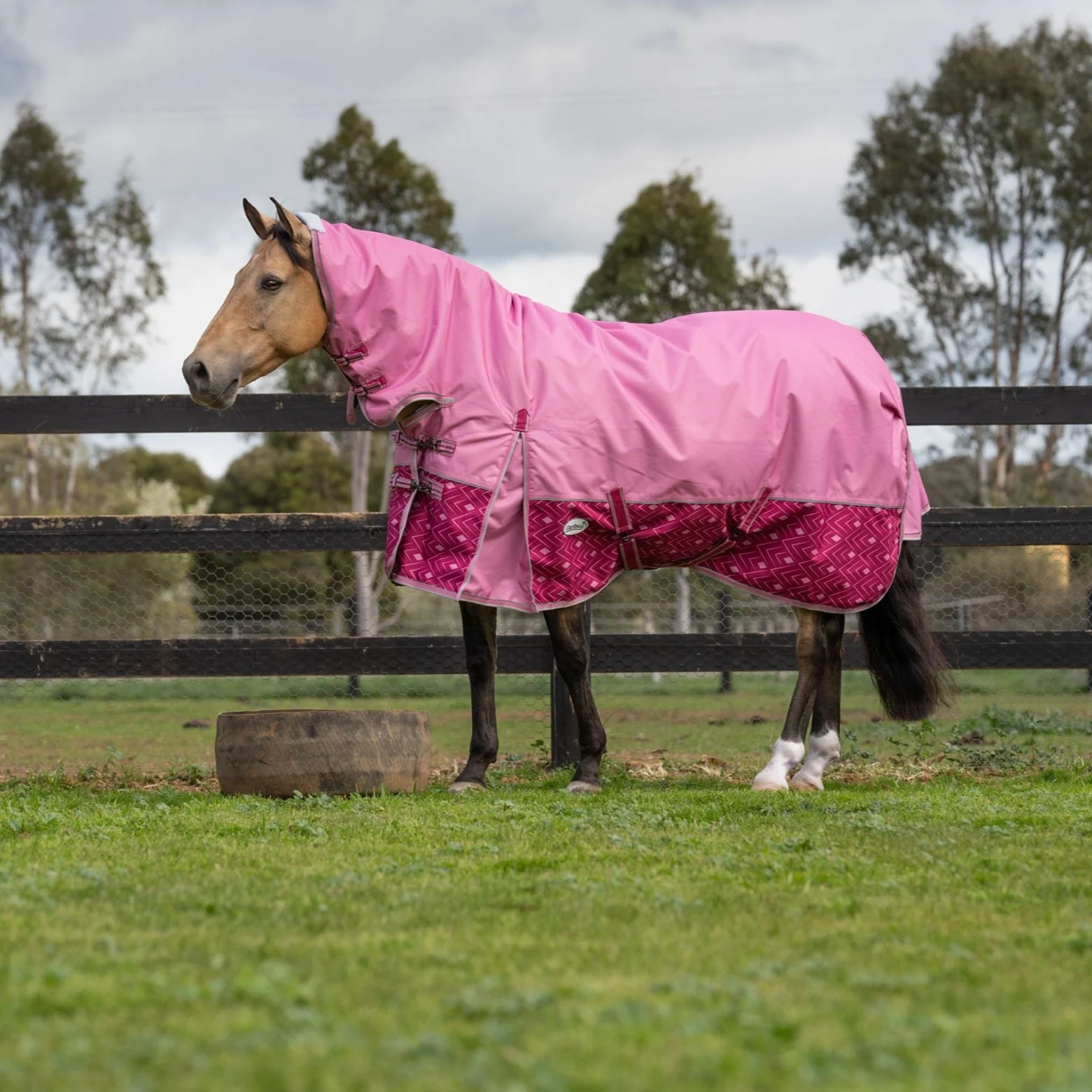 Caribu Alpine Combo Horse Rug 200g Rose Bloom - Image 46