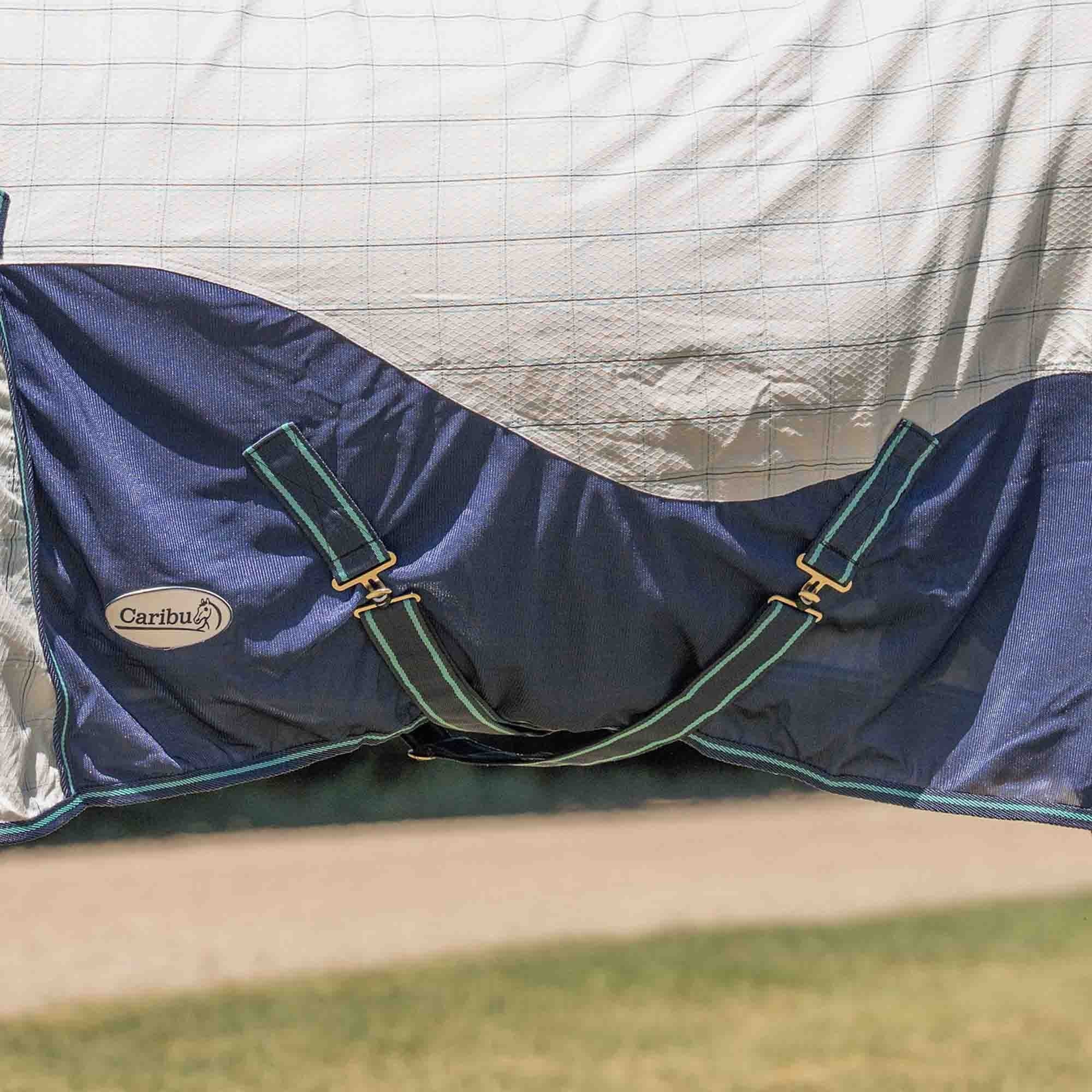 Caribu Atla Hybrid Combo Horse Rug Cobalt & Cabbage - Image 13