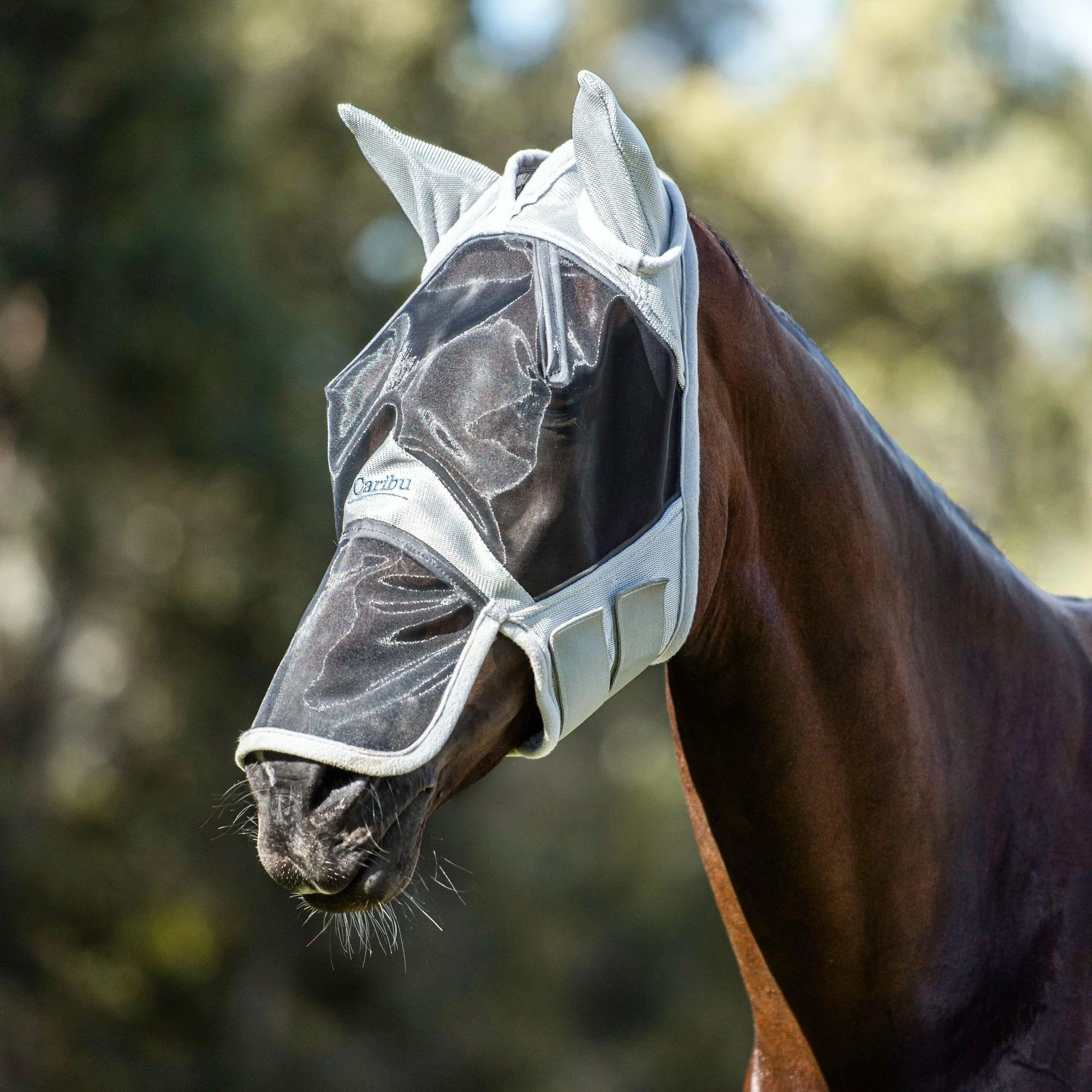 Caribu Deluxe Horse Fly Mask With Nose & Ears - Image 5