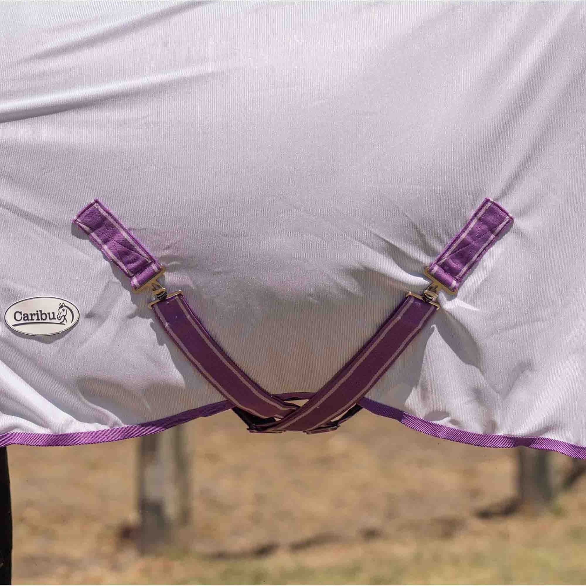 Caribu Euro Mesh Combo Horse Rug Violet & Lilac - Image 13