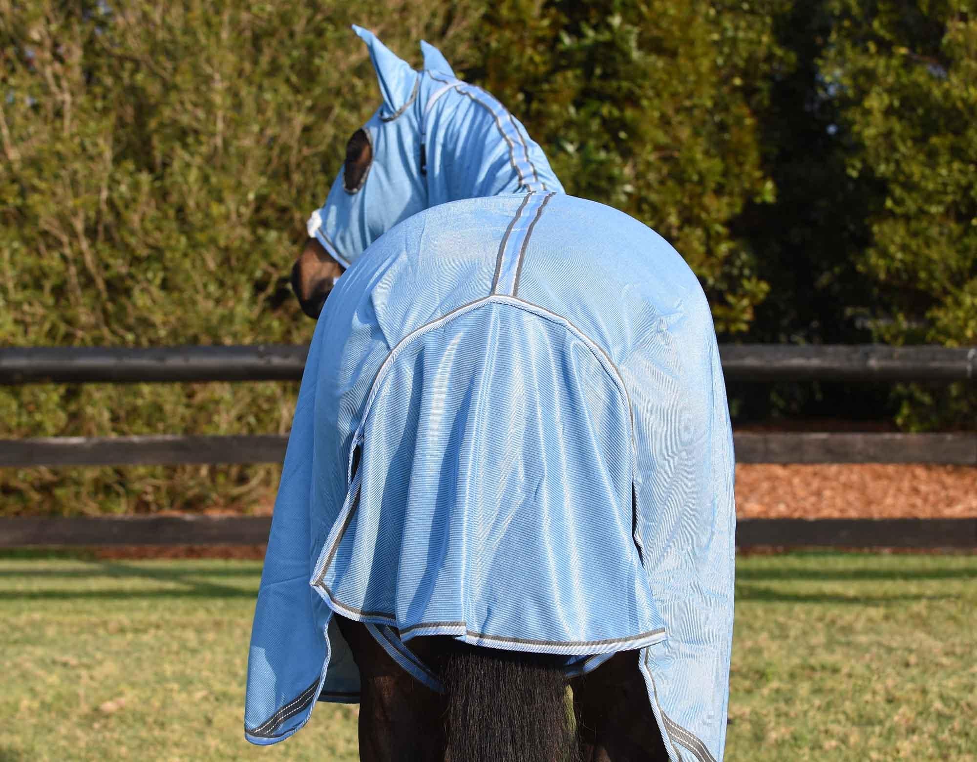 Caribu Euro Lite Mesh Hooded Combo Horse Rug - Image 72