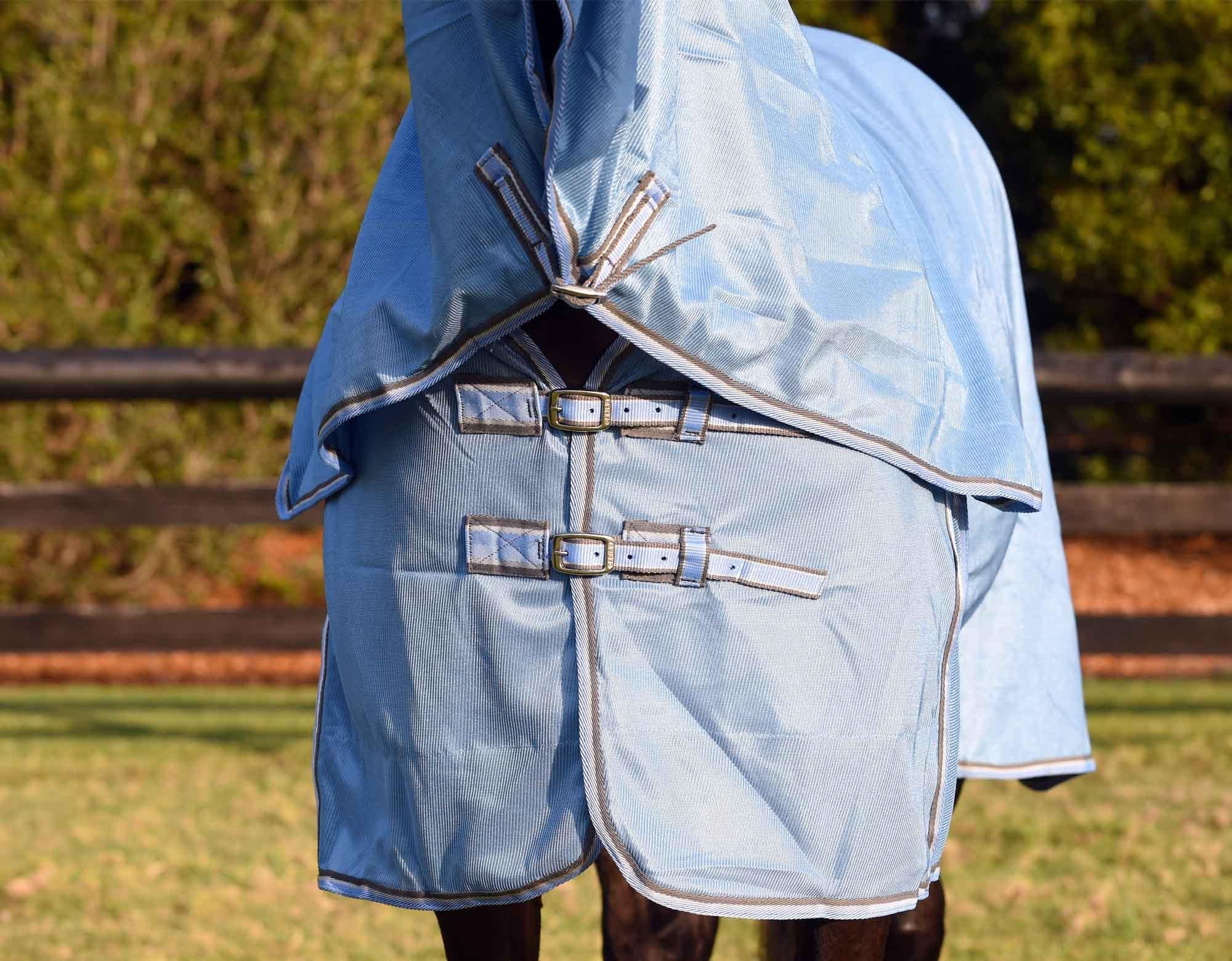 Caribu Euro Lite Mesh Hooded Combo Horse Rug - Image 91