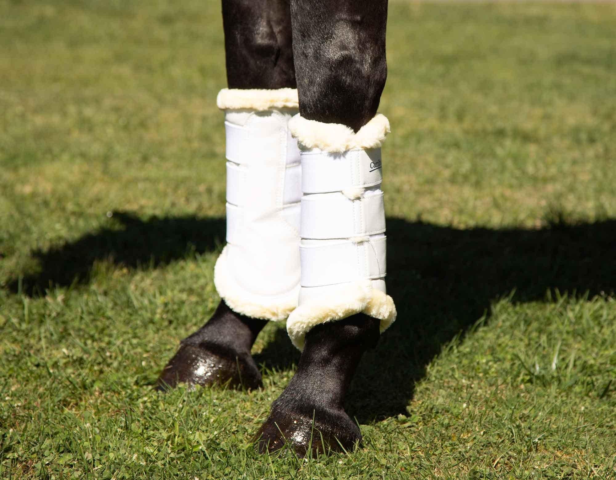 Caribu Fleece-Lined Brushing Horse Boots - Image 2