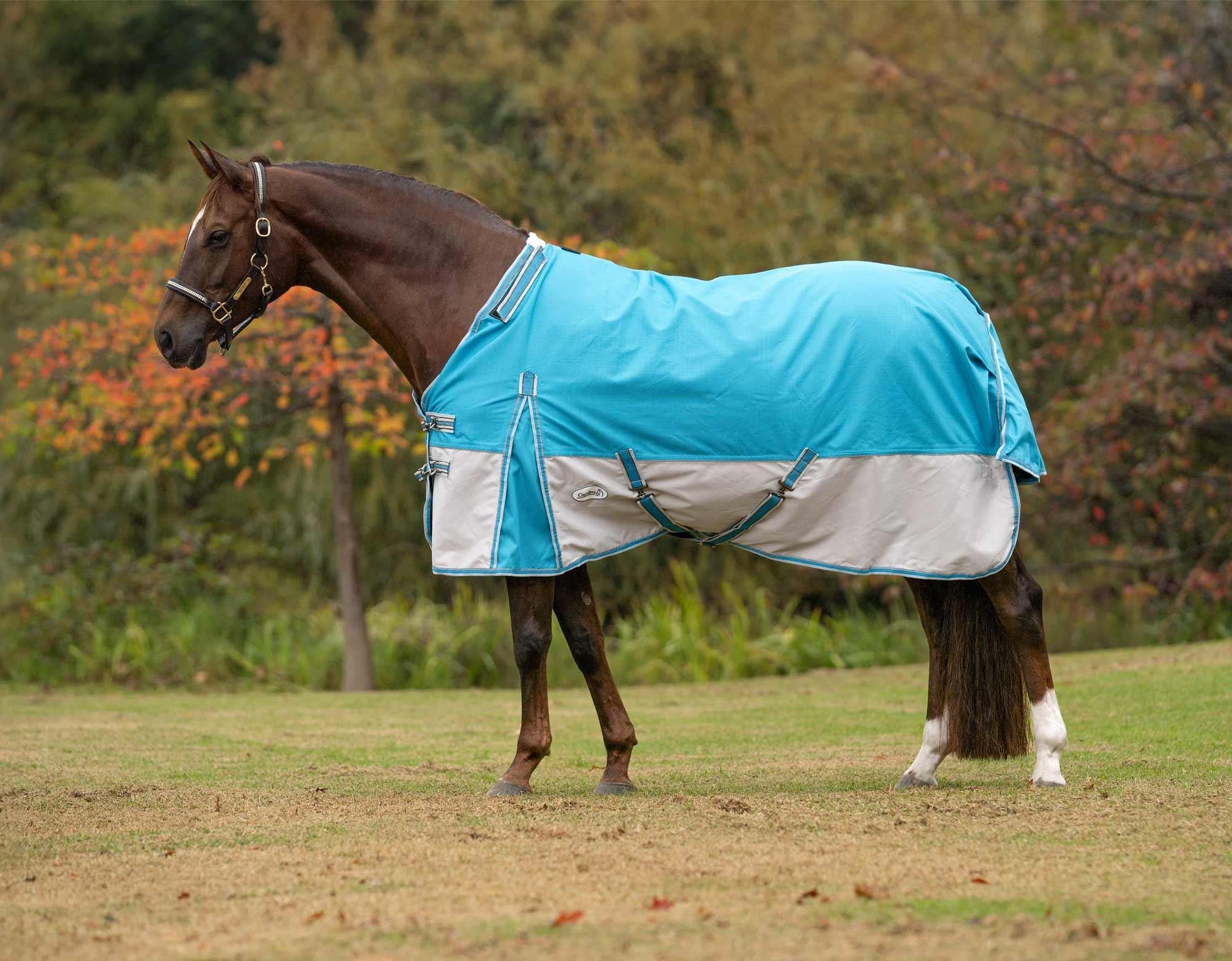 Caribu Flinders Rainsheet Detach-a-Neck Horse Rug 1200D - Image 40