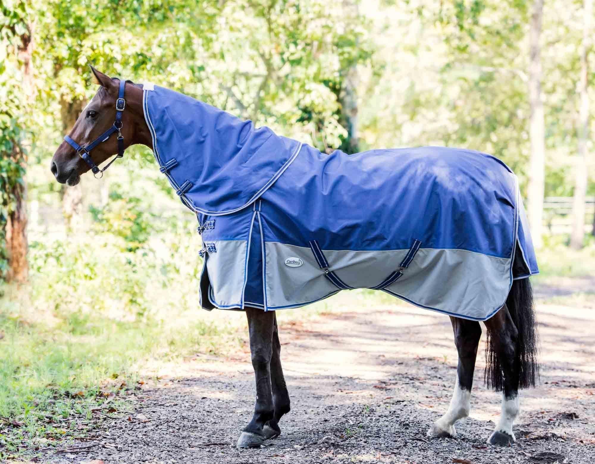 Caribu Flinders Rainsheet Detach-a-Neck Horse Rug 1200D - Image 7