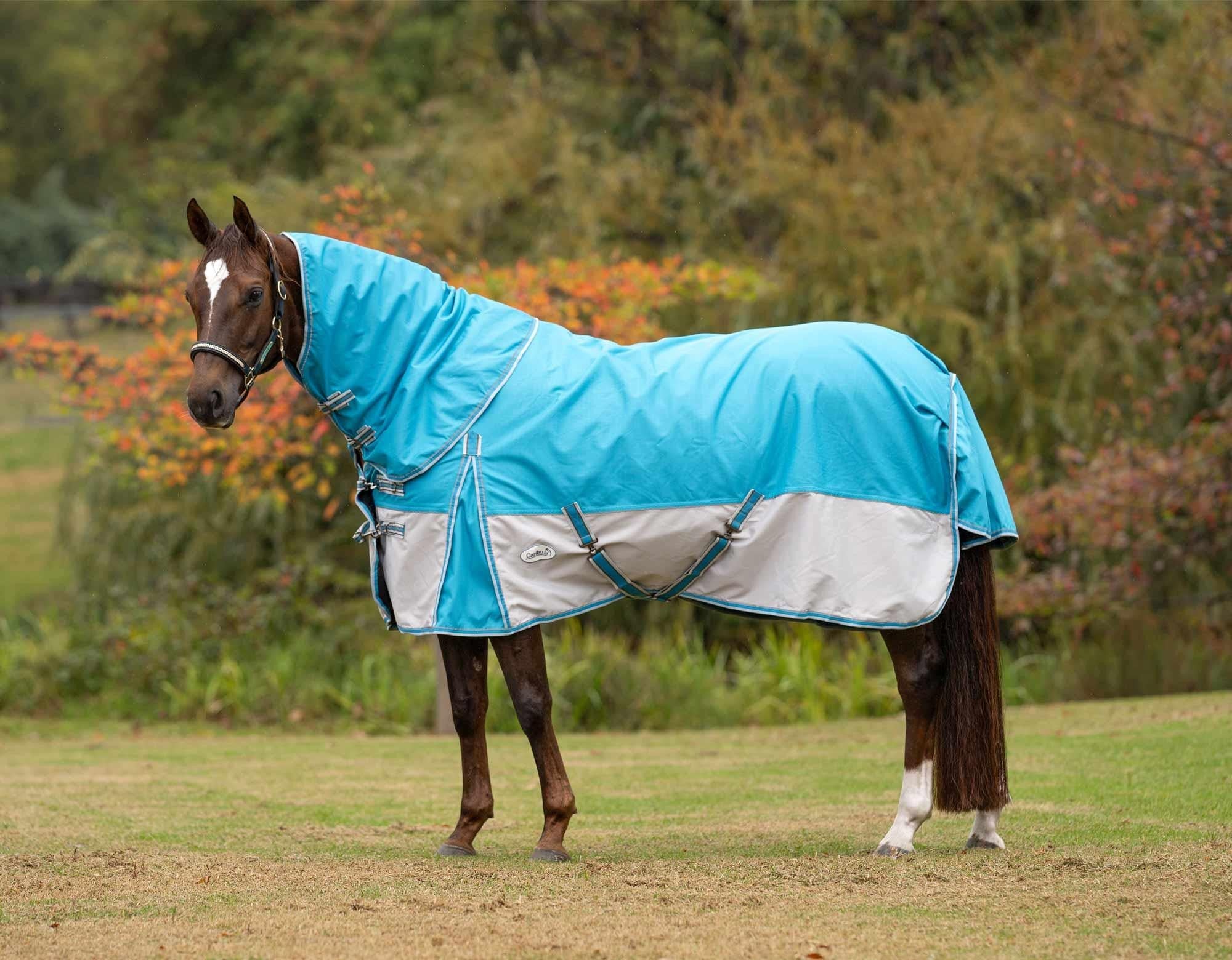 Caribu Flinders Rainsheet Detach-a-Neck Horse Rug 1200D - Image 9