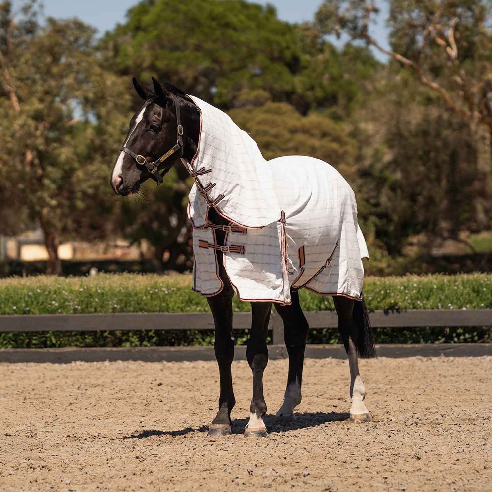 Caribu Ripstop Combo Horse Rug Blushed Ink - Image 23
