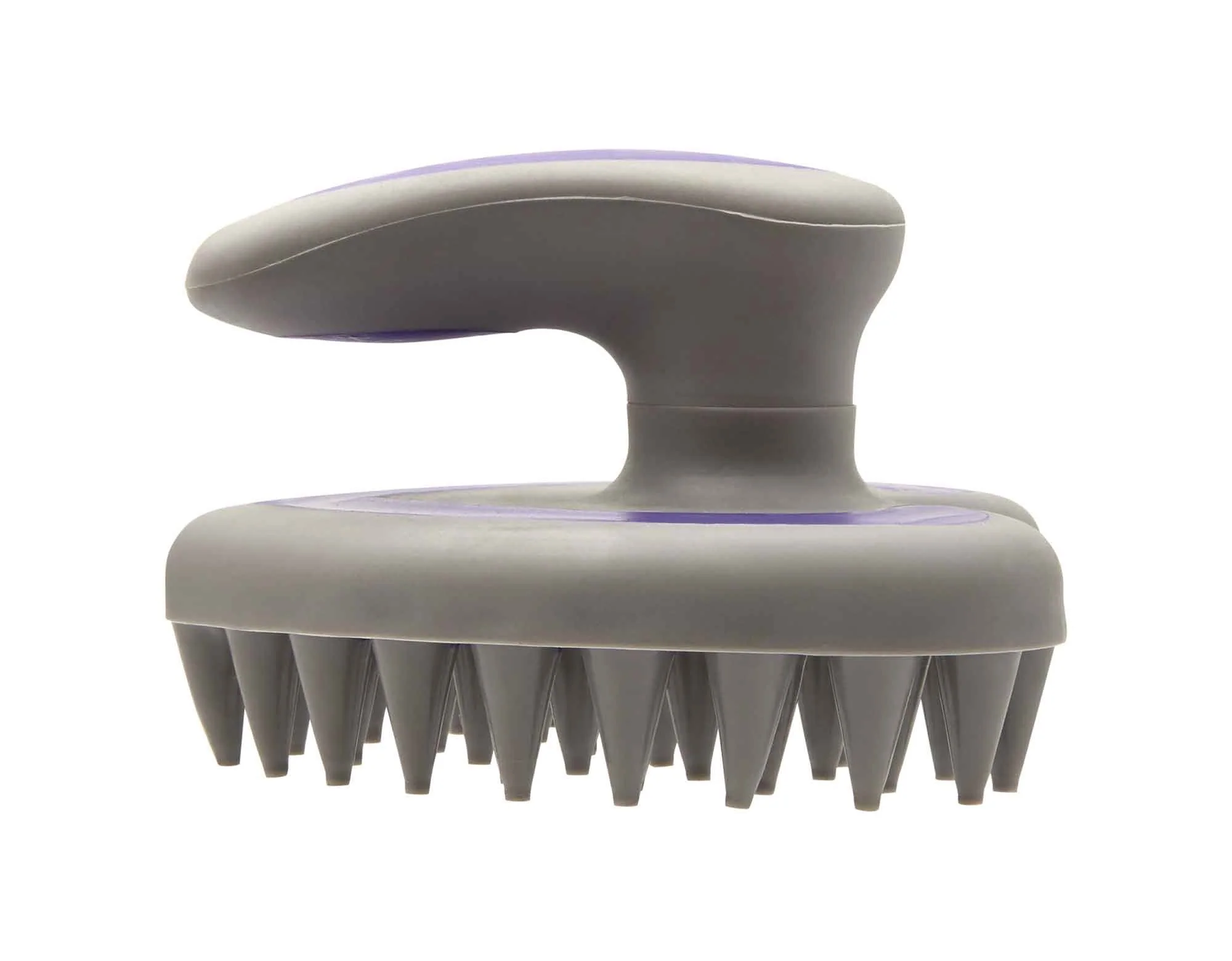 Caribu Rubber Grooming Brush Purple - Image 2