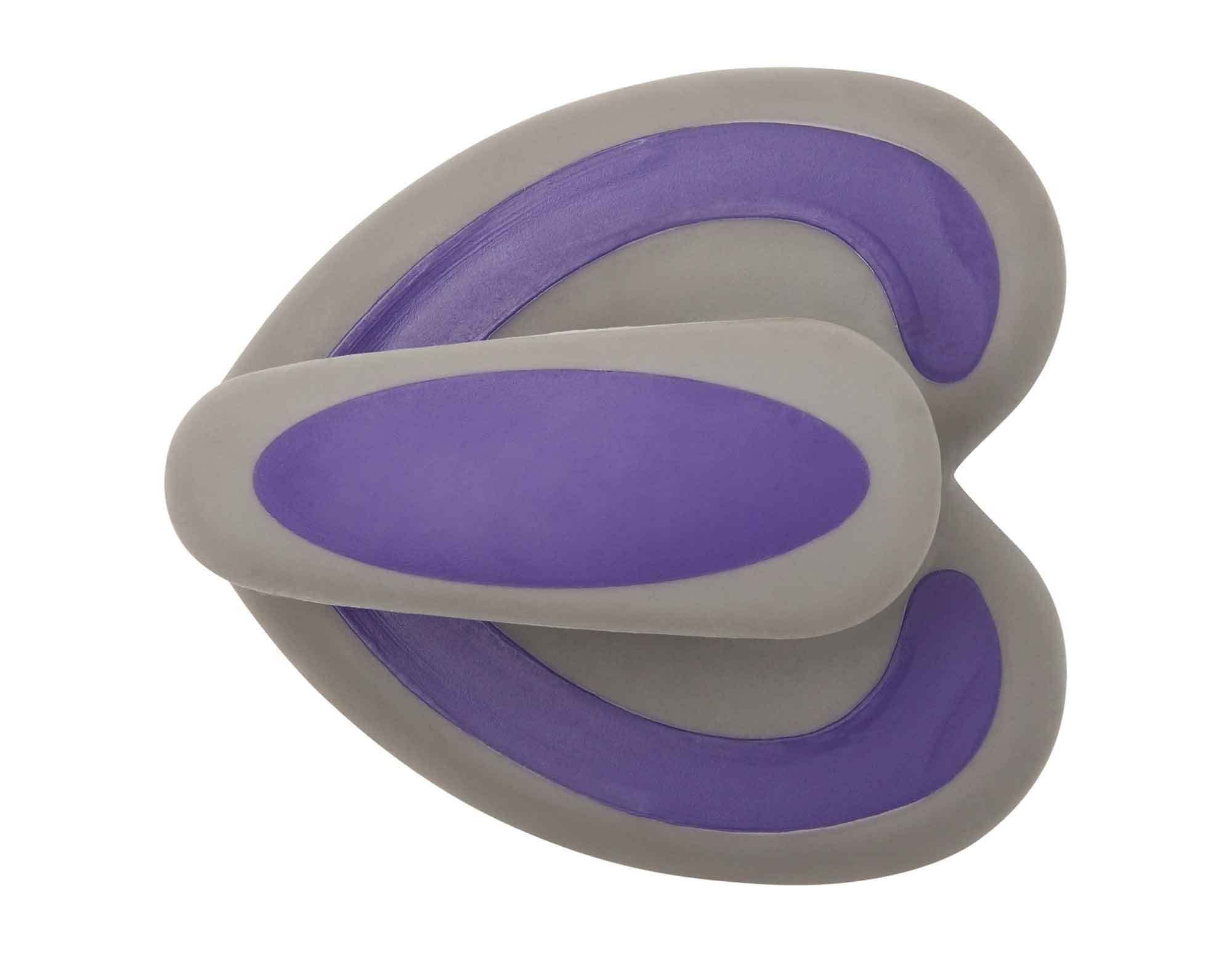 Caribu Rubber Grooming Brush Purple - Image 4