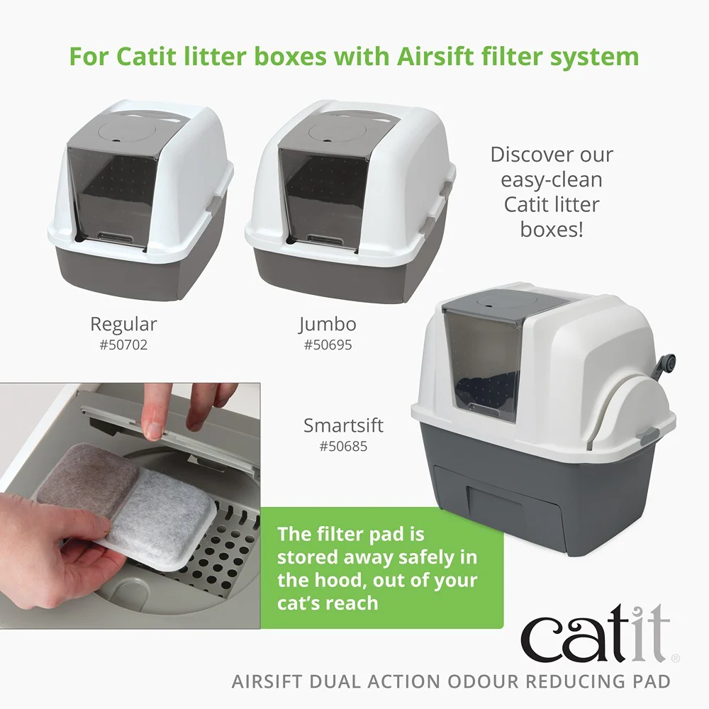 Catit Airsift Cat Litter Tray Odour Reducing Cartridges - Image 15