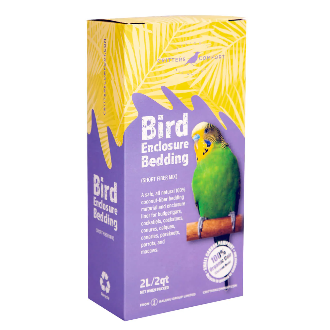Critters Comfort Bird Enclosure Bedding 2L - Image 2