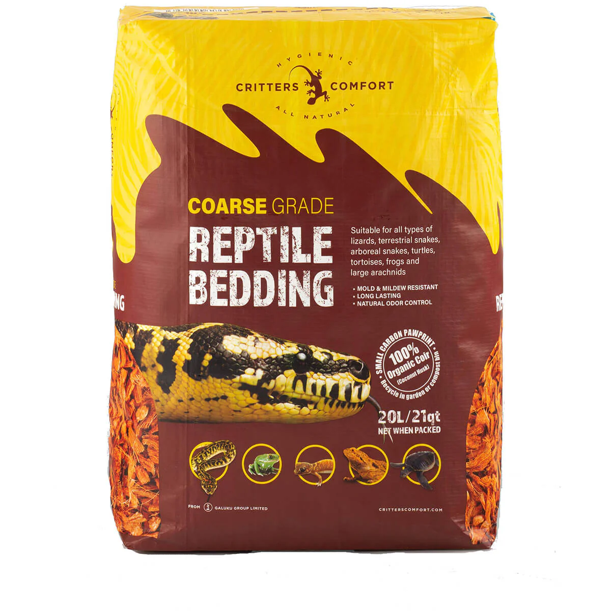 Critters Comfort Reptile Bedding Coarse 20L - Image 3