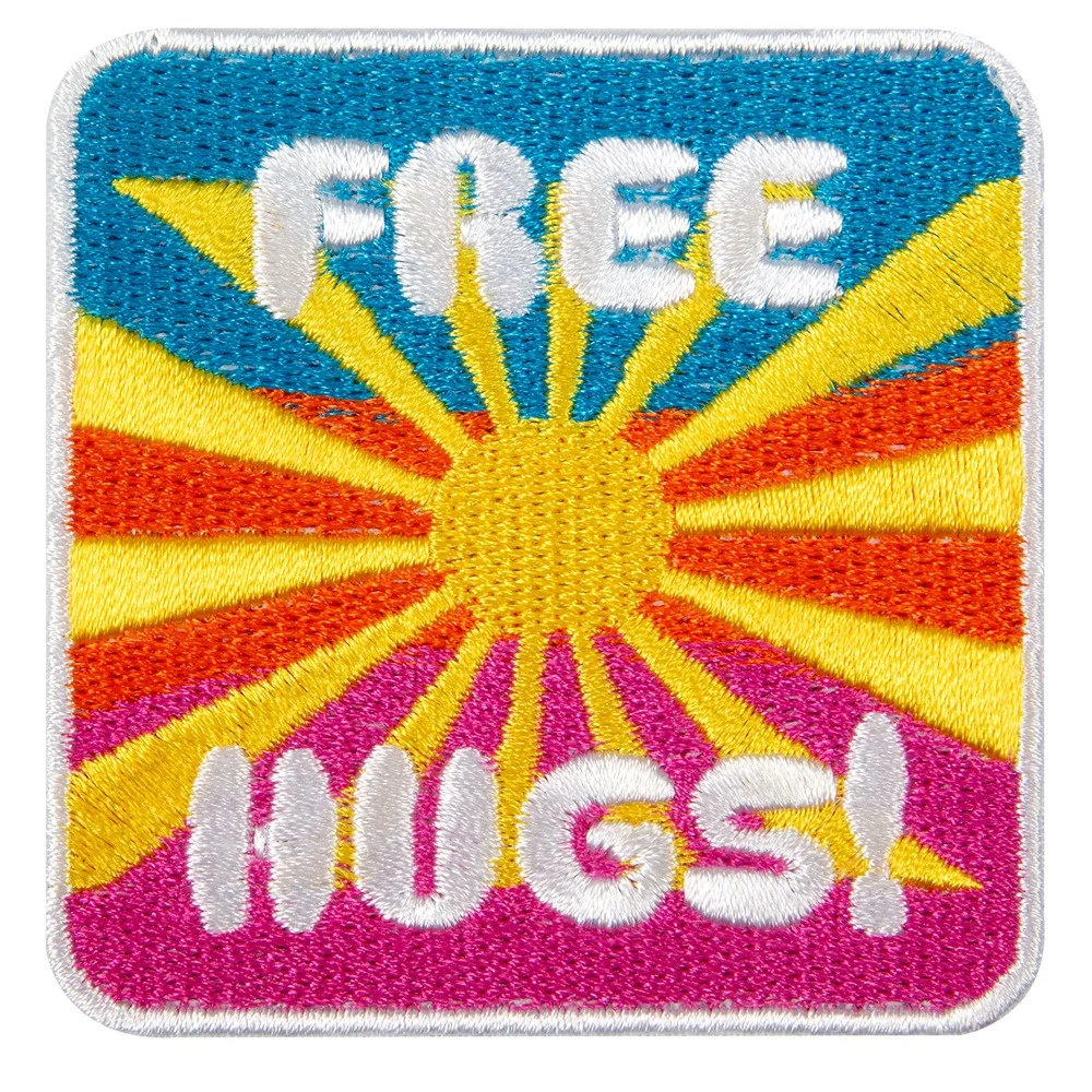 DGG Iron On Badge Free Hugs