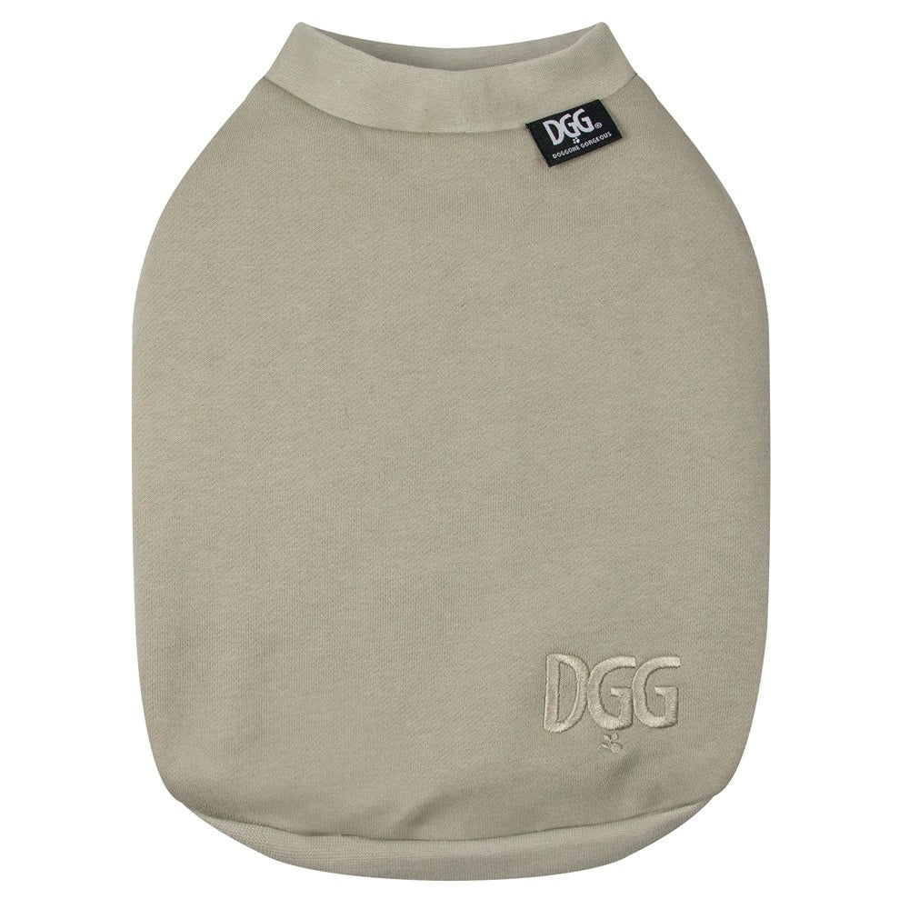 DGG Jersey Huggie Dog Jumper Sand Grey - Image 4