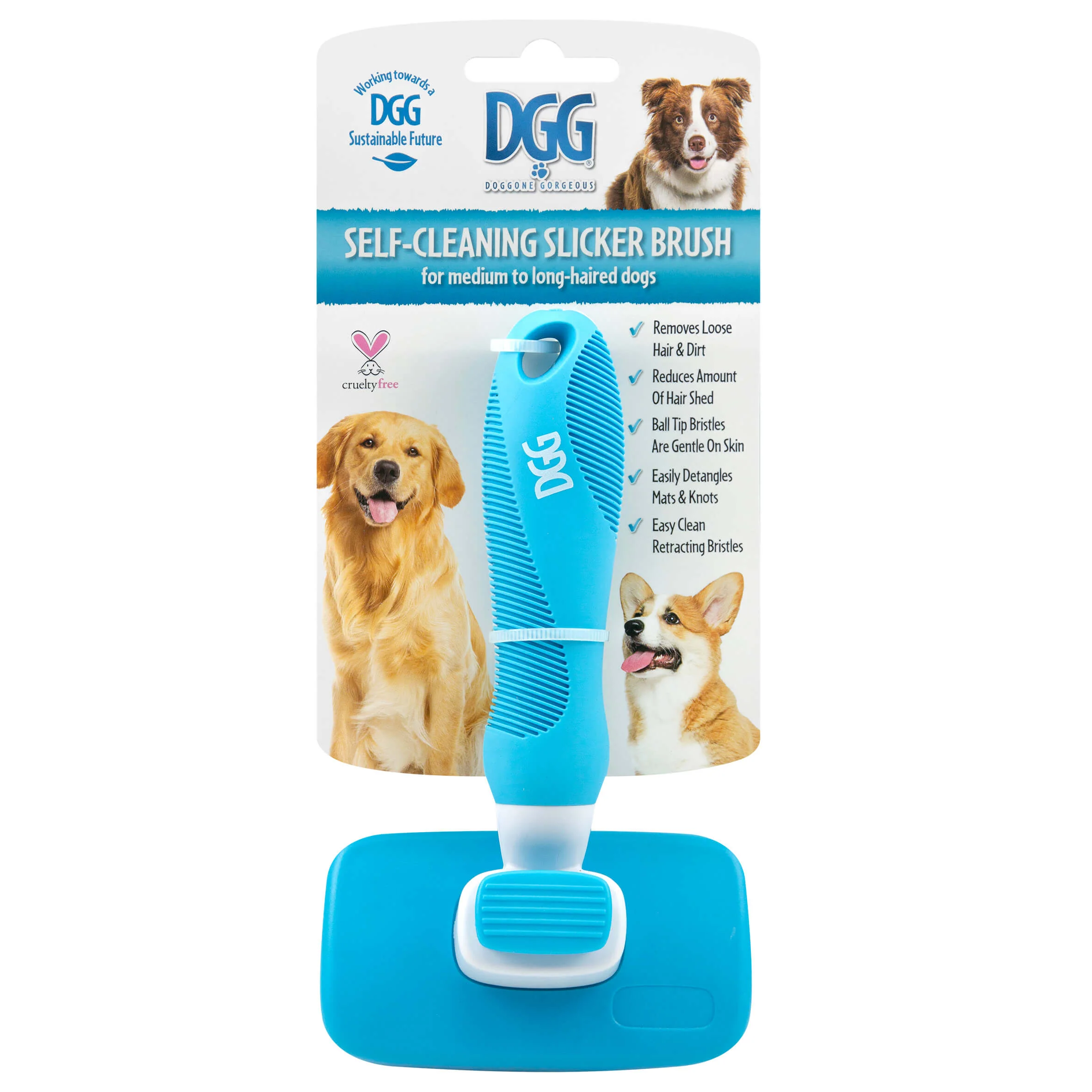 DGG Self-Cleaning Slicker Dog Brush - Image 5