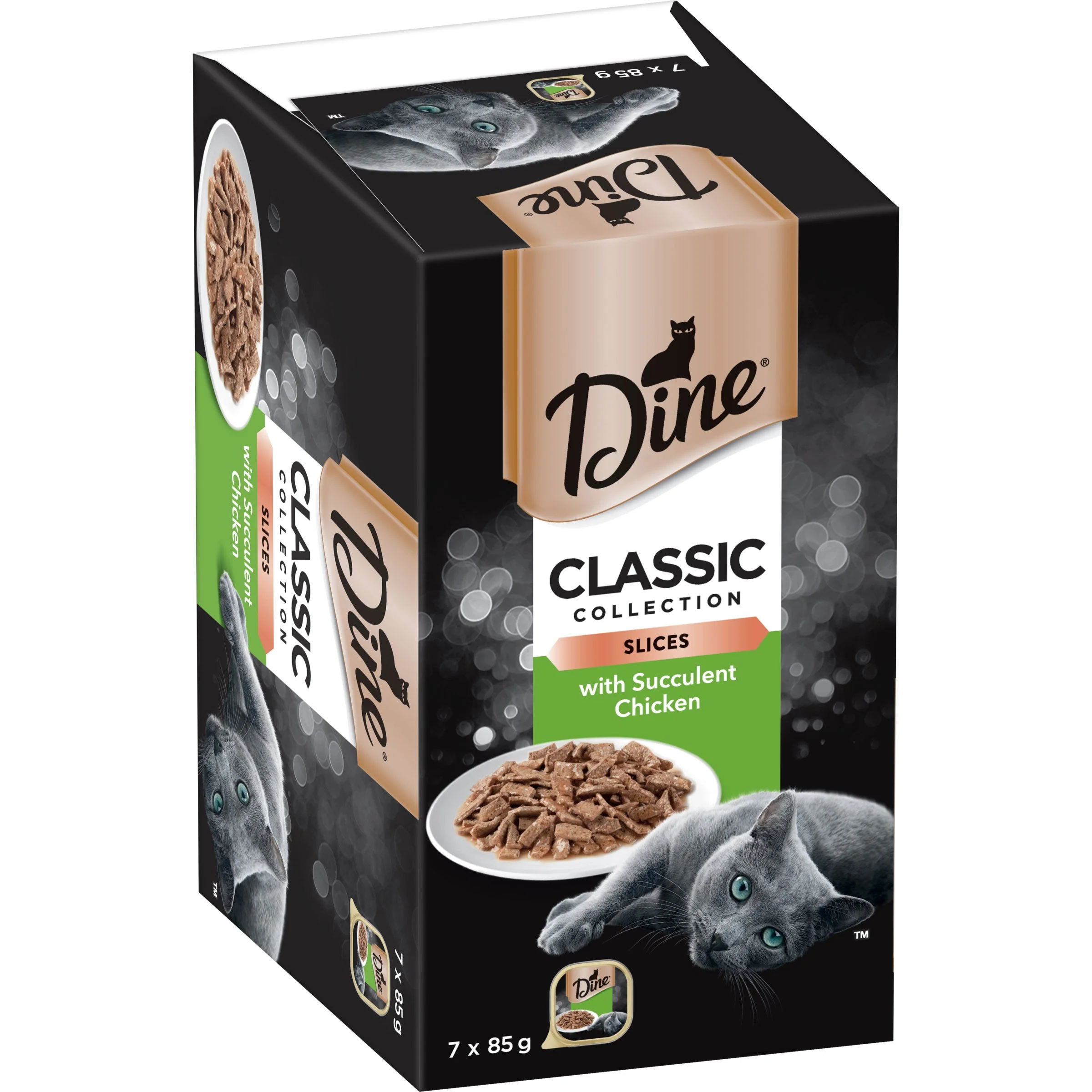 Dine Classic Collection Slices with Succulent Chicken Wet Cat Food - Image 12