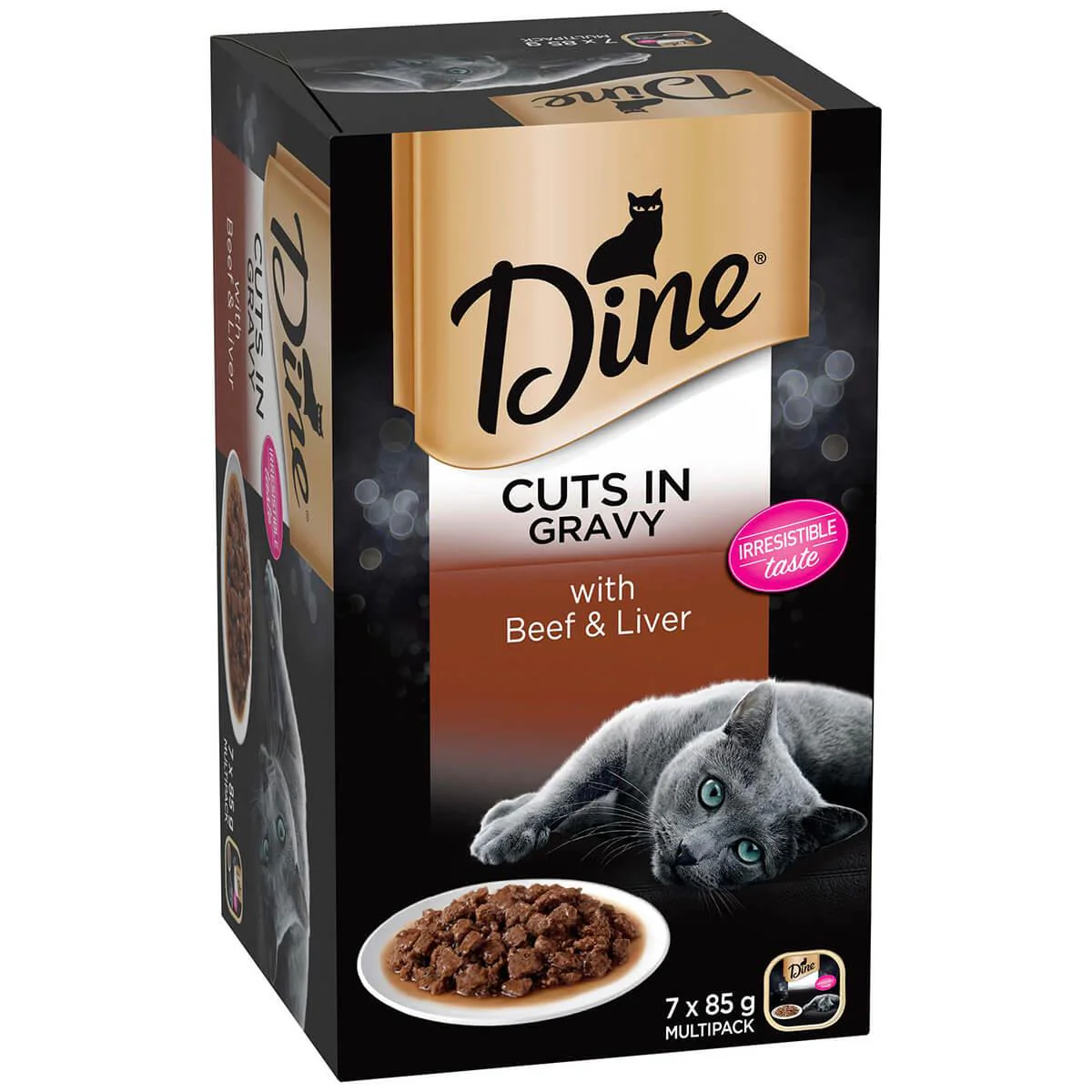 Dine Daily Variety Beef & Liver Cuts In Gravy Wet Cat Food Tray - Image 6