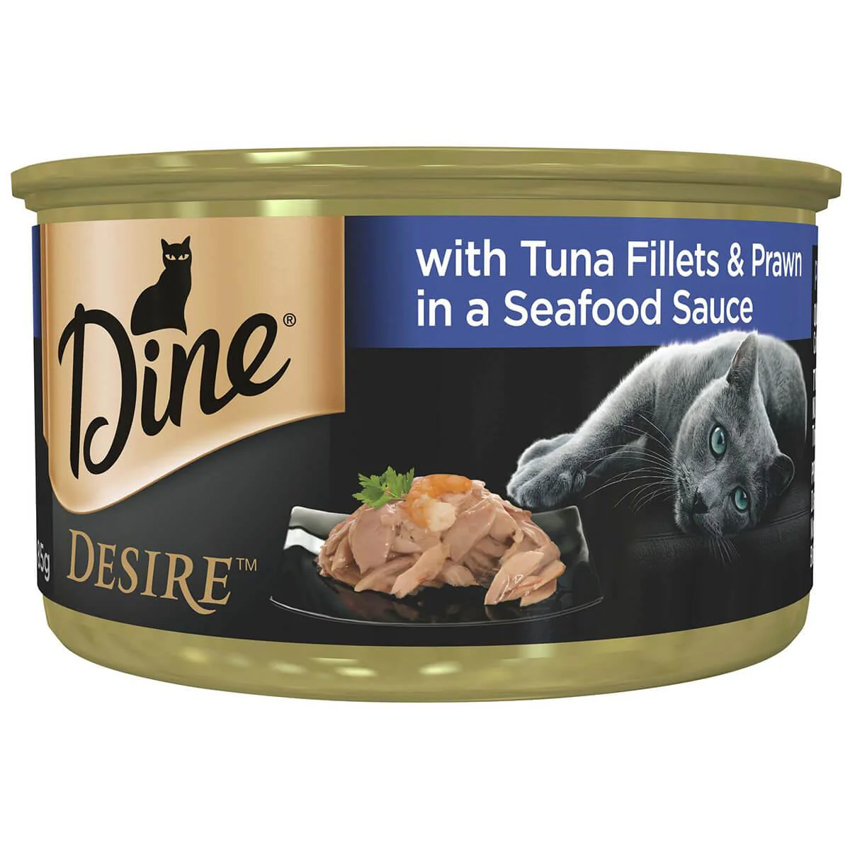 Dine Desire Tuna Fillets & Whole Prawns Wet Cat Food - Image 3