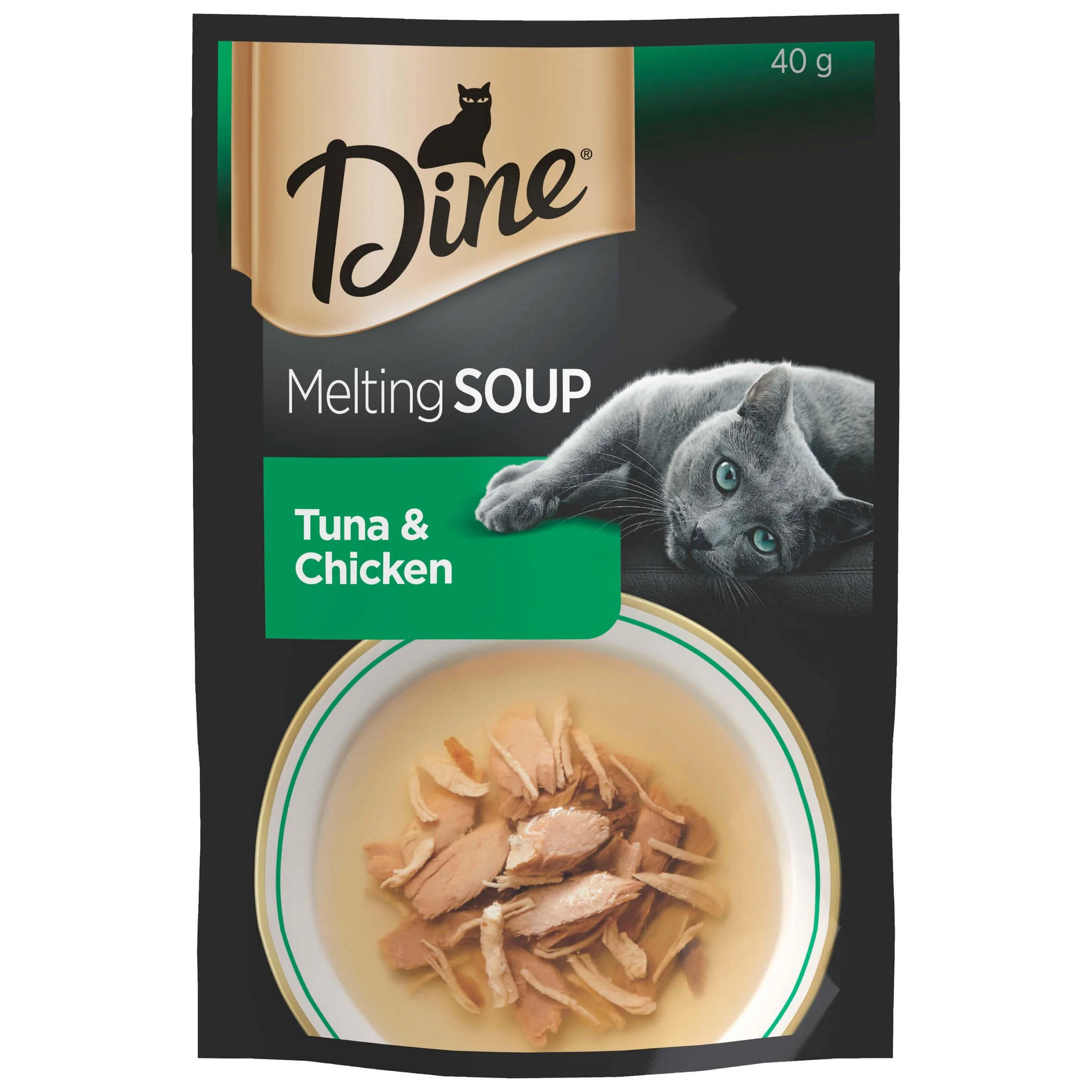 Dine Melting Soup Bonito & Chicken Wet Cat Food