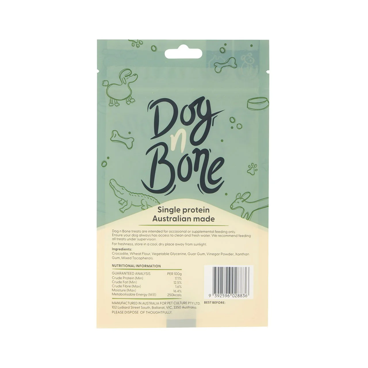 Dog n Bone Crocodile Bites Dog Treats - Image 2