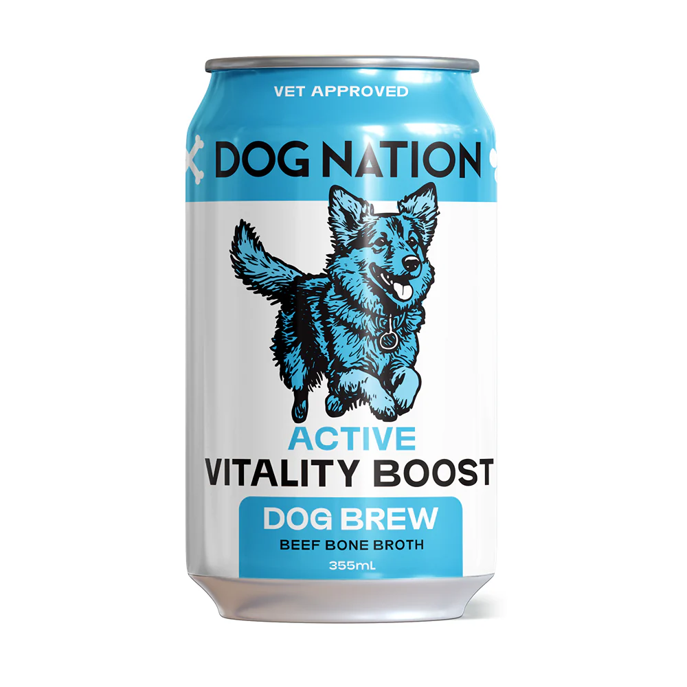 Dog Nation Dog Beer Active Vitality Boost Beef Bone Broth Dog Treats - Image 4