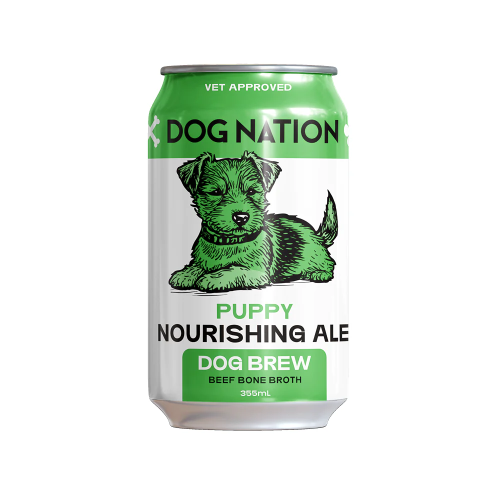 Dog Nation Dog Beer Beef Bone Broth Puppy Dog Treats - Image 3