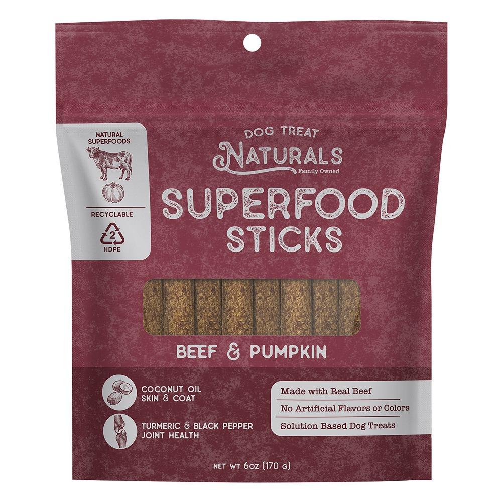 Dog Treat Naturals Beef and Pumpkin Superfood Sticks Dog Treats