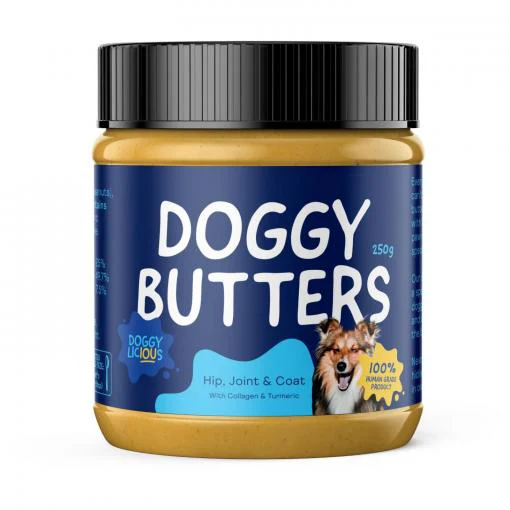 Doggylicious Hip Joint & Coat Peanut Butter Dog Treat 250g
