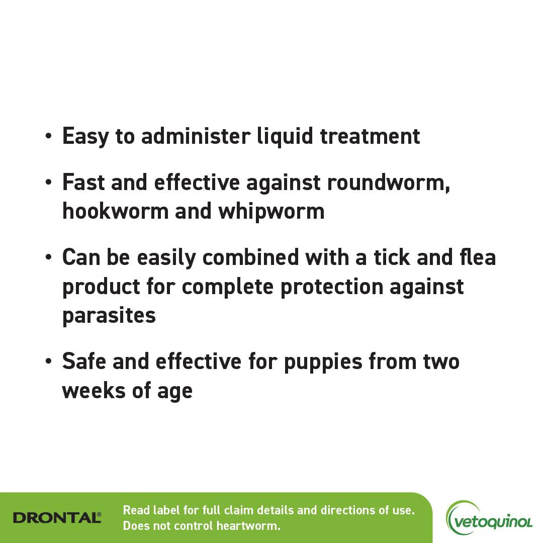 Drontal Puppy Worming Suspension 30ml - Image 7