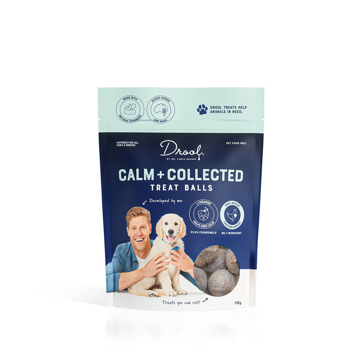 Drool by Dr Chris Brown Calm + Collect Dog Treats 110g - Image 3