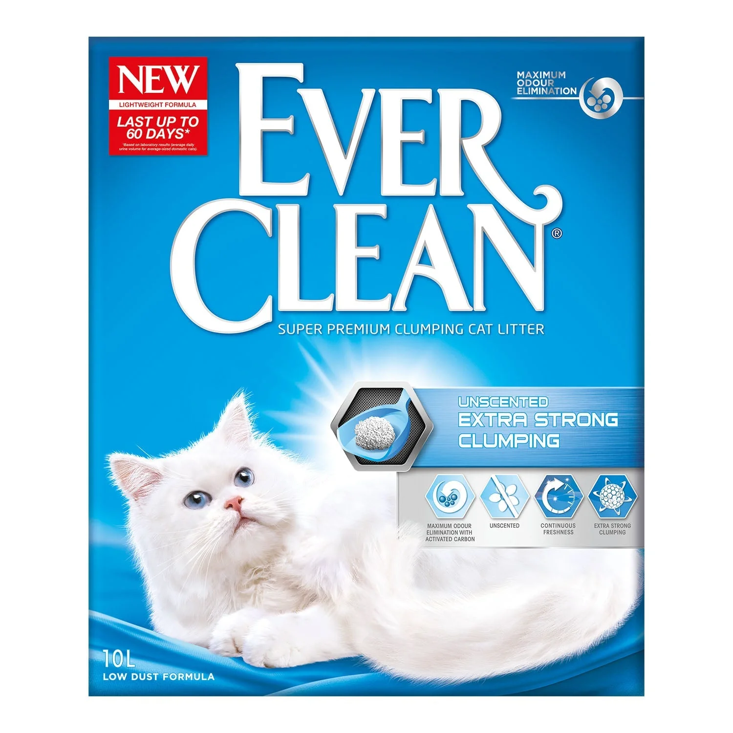Ever Clean Unscented Extra Strong Clumping Cat Litter 10L - Image 4