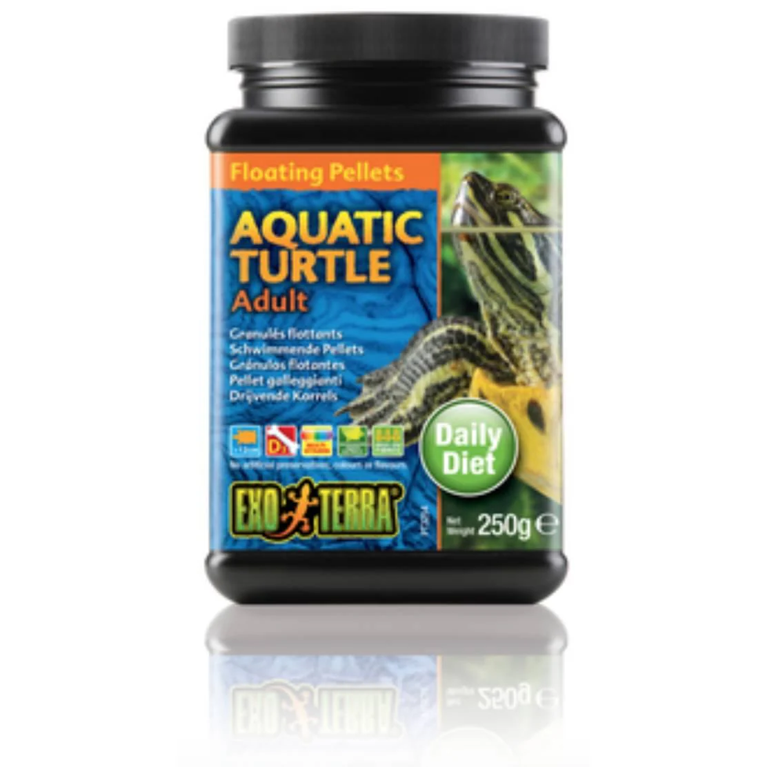 Exo Terra Adult Aquatic Turtle Pelleted Food 250g - Image 2