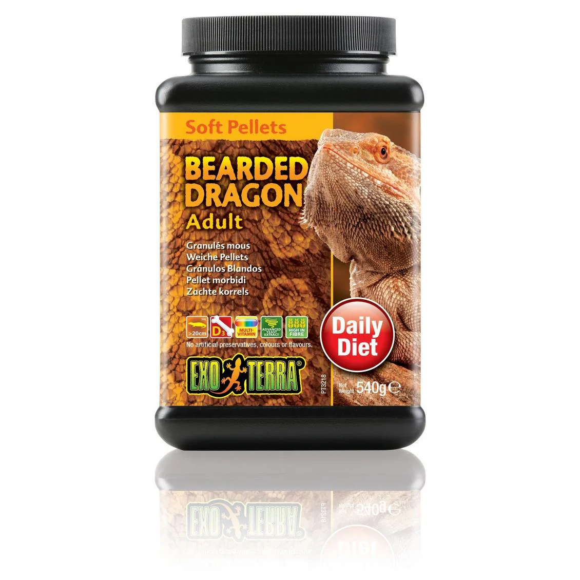 Exo Terra Adult Bearded Dragon Food 540g
