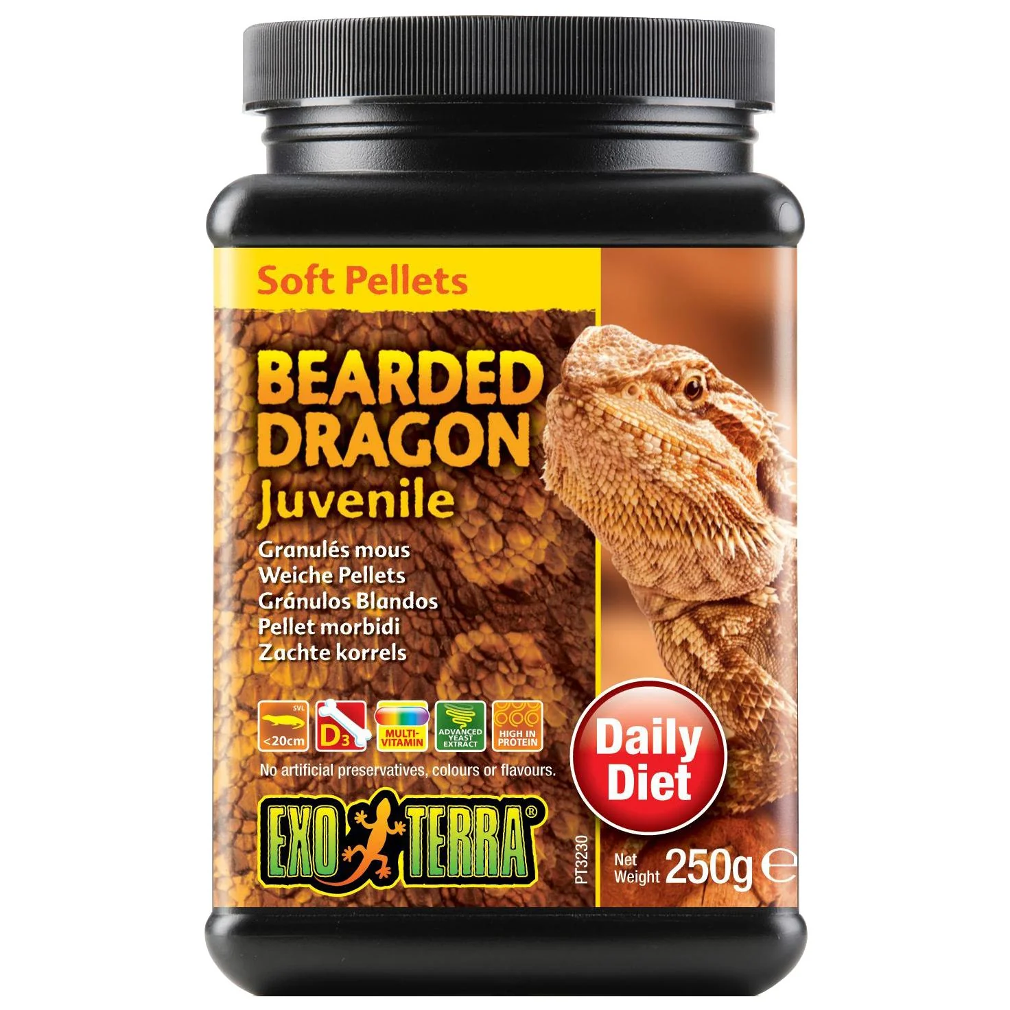 Exo Terra Juvenile Bearded Dragon Food 250g