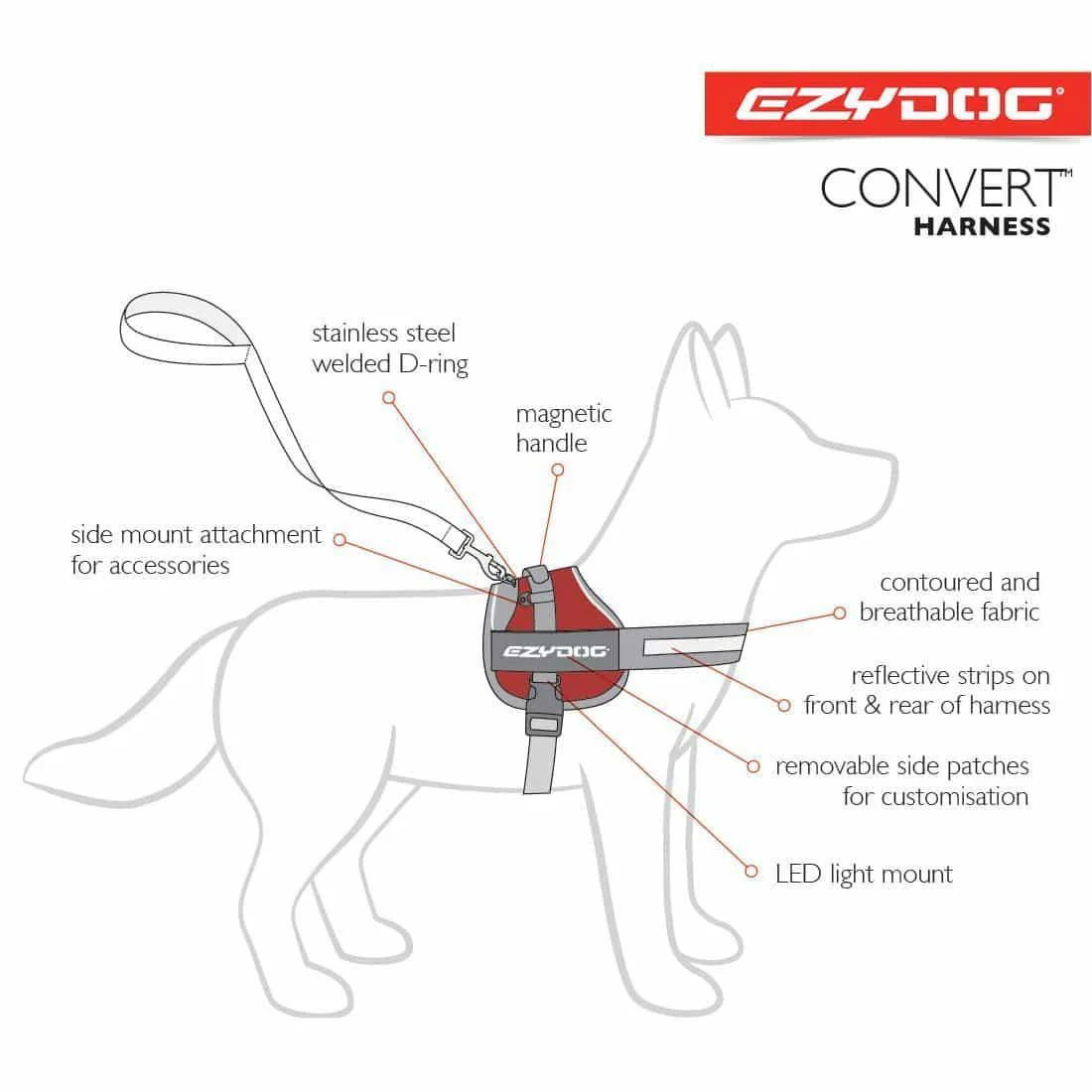 EzyDog Convert Utility Dog Harness - Image 11