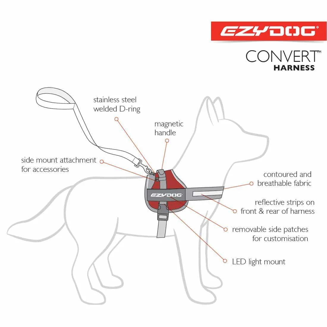 EzyDog Convert Utility Dog Harness - Image 3