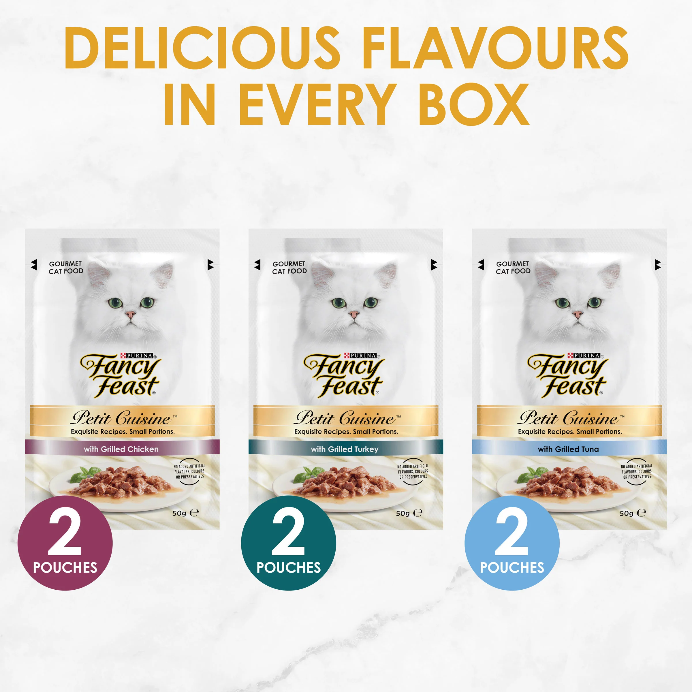 Fancy Feast Adult Petit Cuisine Turkey And Chicken And Tuna Grilled Wet Cat Food 6 X 50g - Image 8