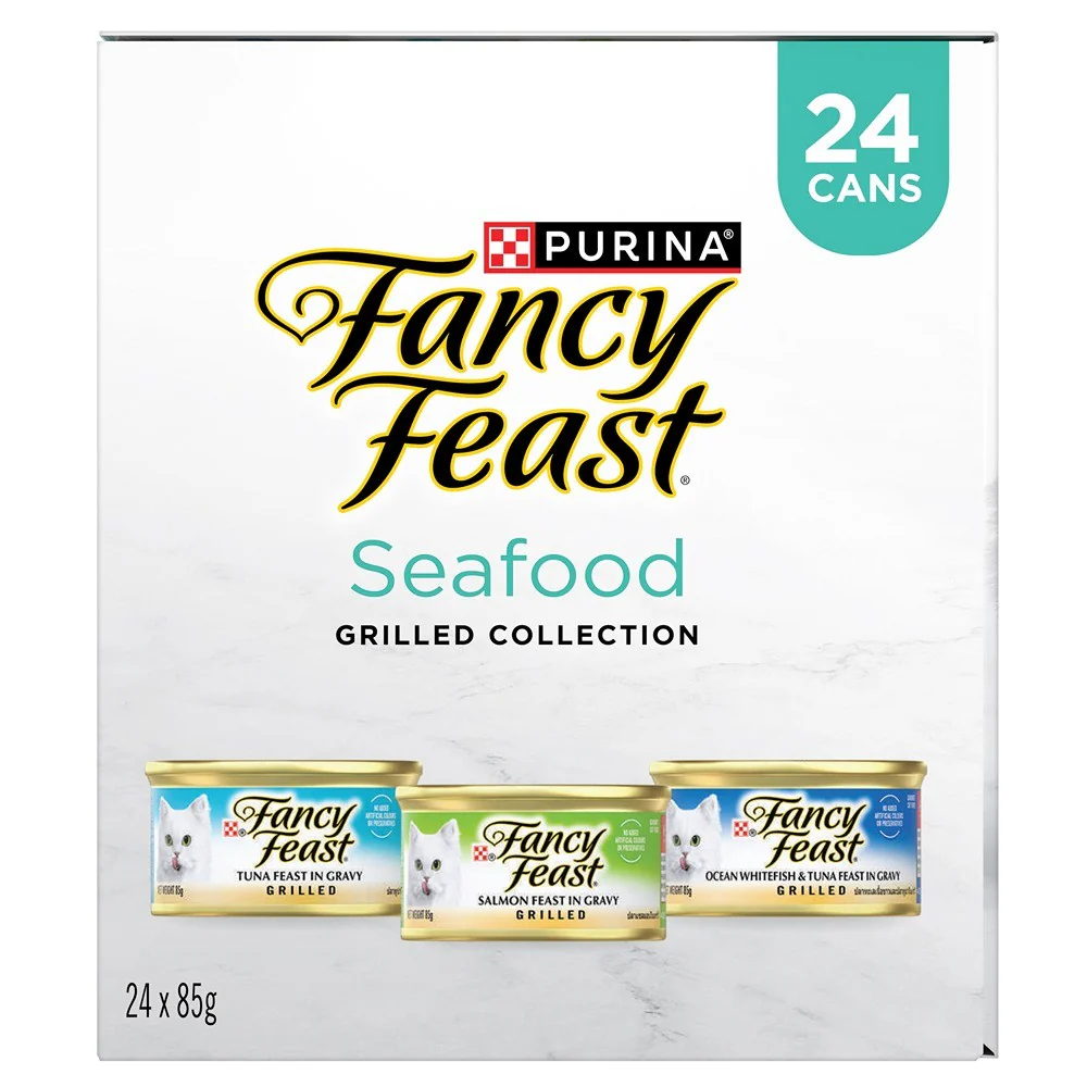 Fancy Feast Grilled Seafood Collection Wet Cat Food 24x85g - Image 4