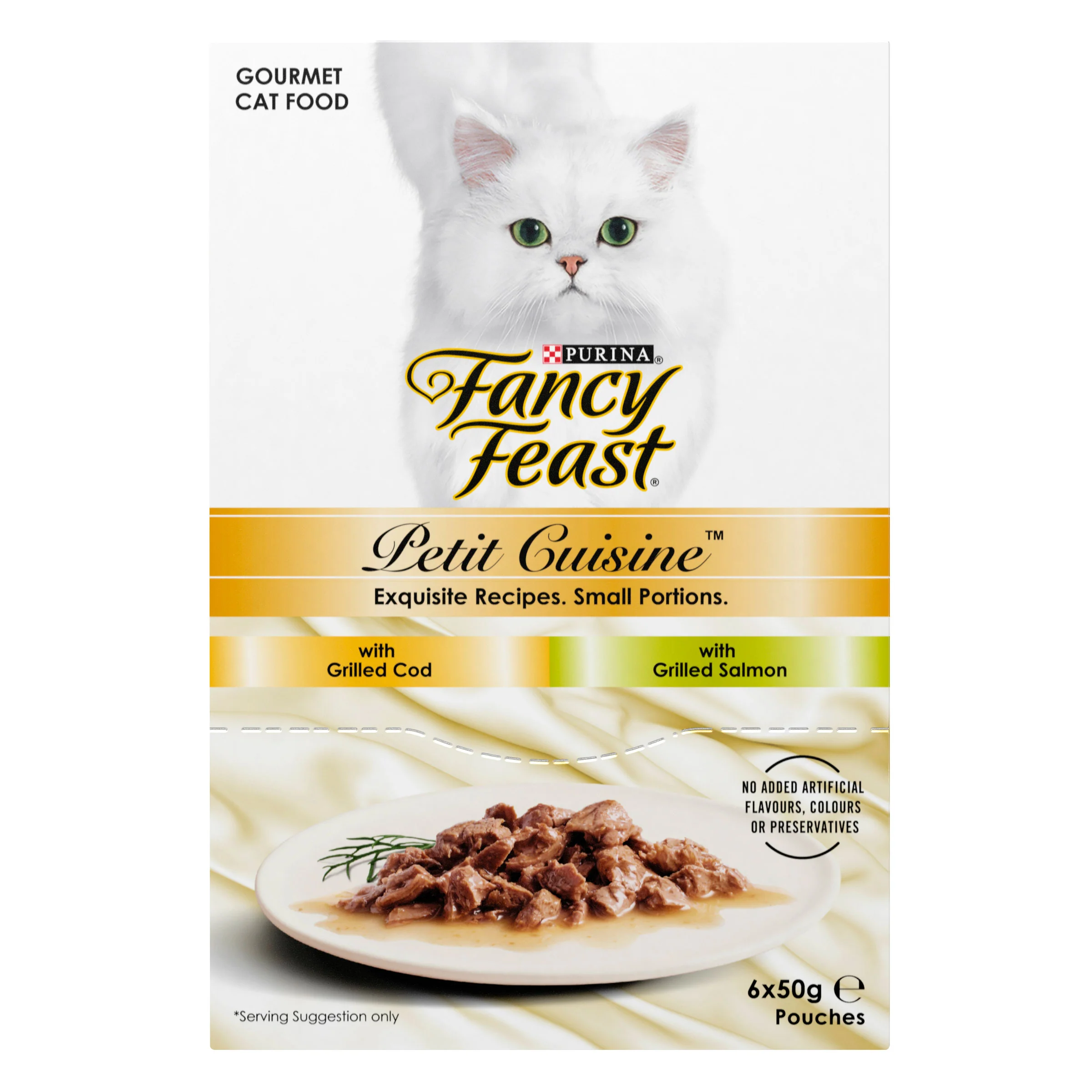 Fancy Feast Petit Cuisine Cod And Salmon Wet Cat Food 6 X 50g - Image 2