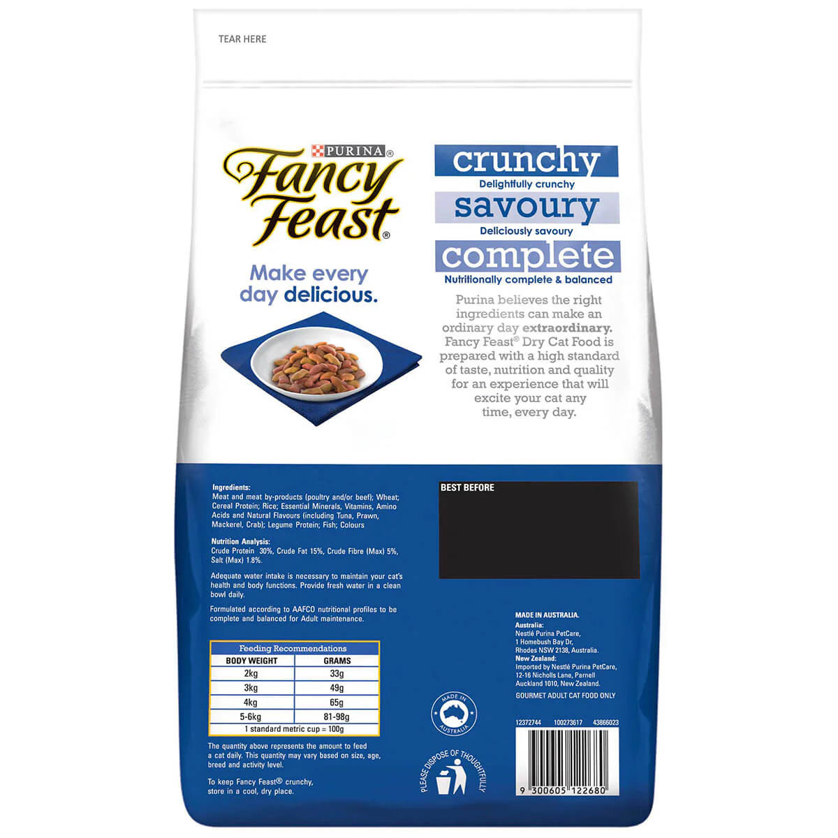 Fancy Feast Tuna, Prawn, Mackerel & Crab Adult Dry Cat Food 1.4kg - Image 2