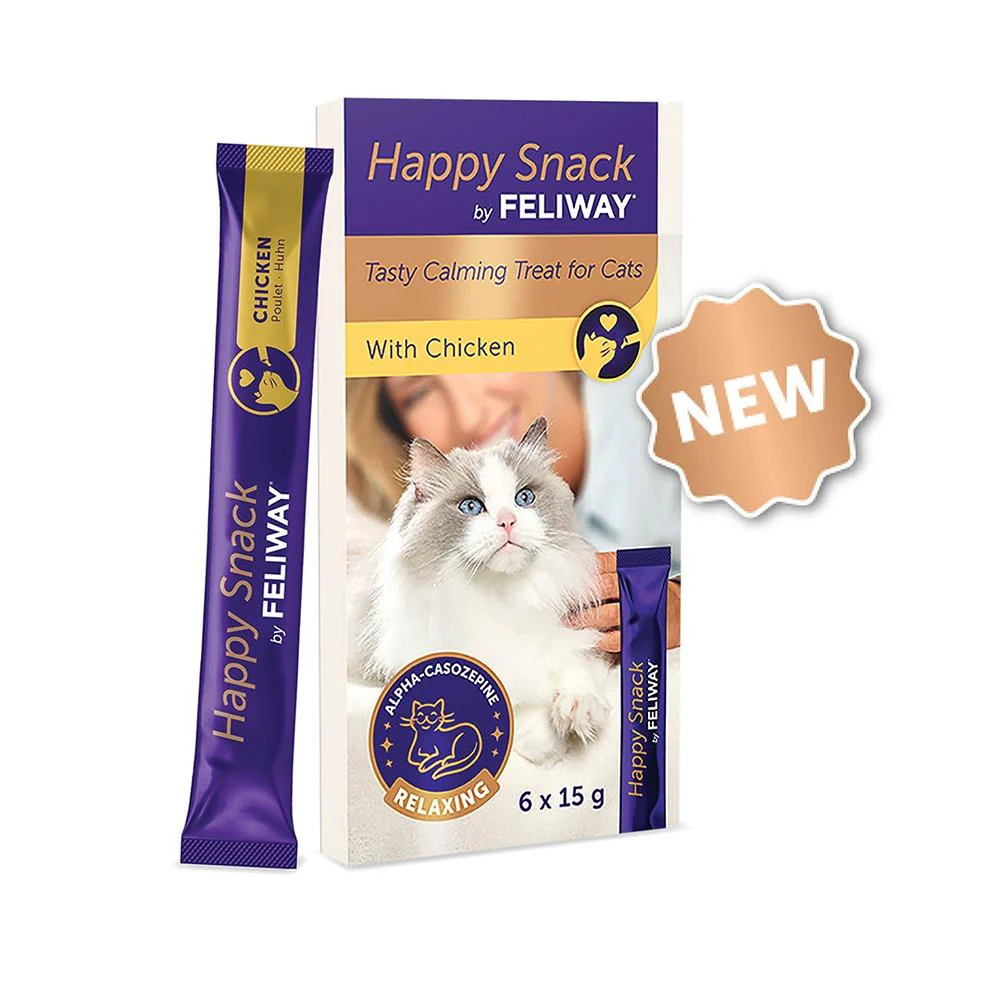 Feliway Happy Snack Lickable Calming Treats 6x15g - Image 3