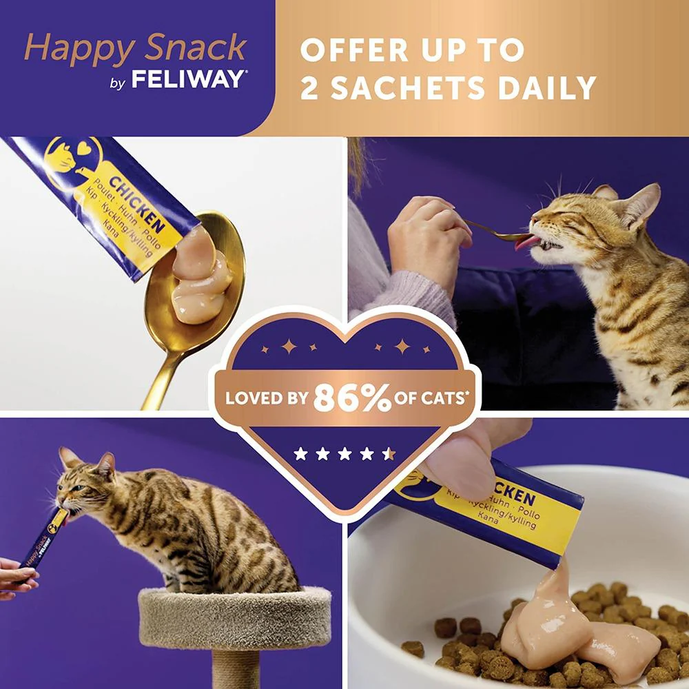 Feliway Happy Snack Lickable Calming Treats 6x15g - Image 5