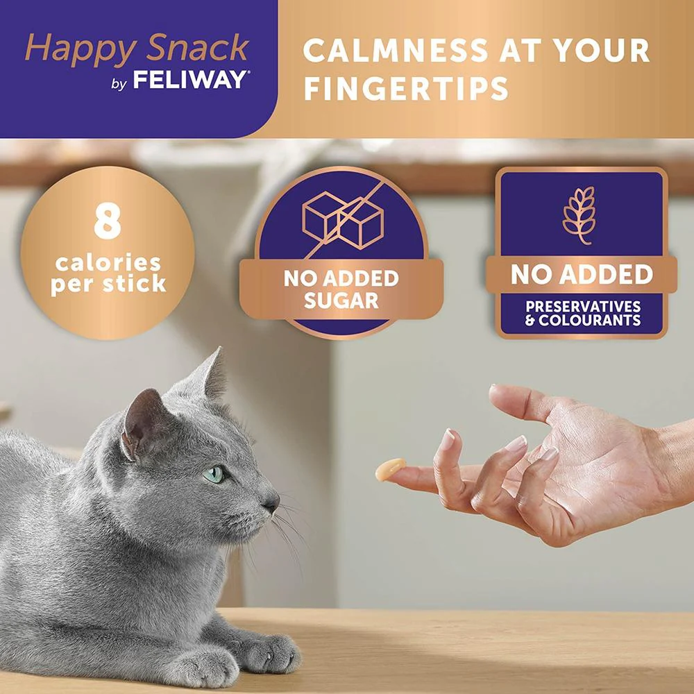 Feliway Happy Snack Lickable Calming Treats 6x15g - Image 6