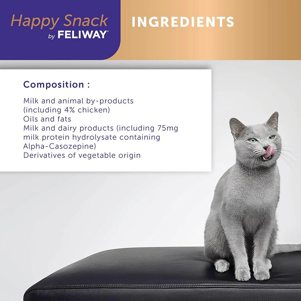 Feliway Happy Snack Lickable Calming Treats 6x15g - Image 8